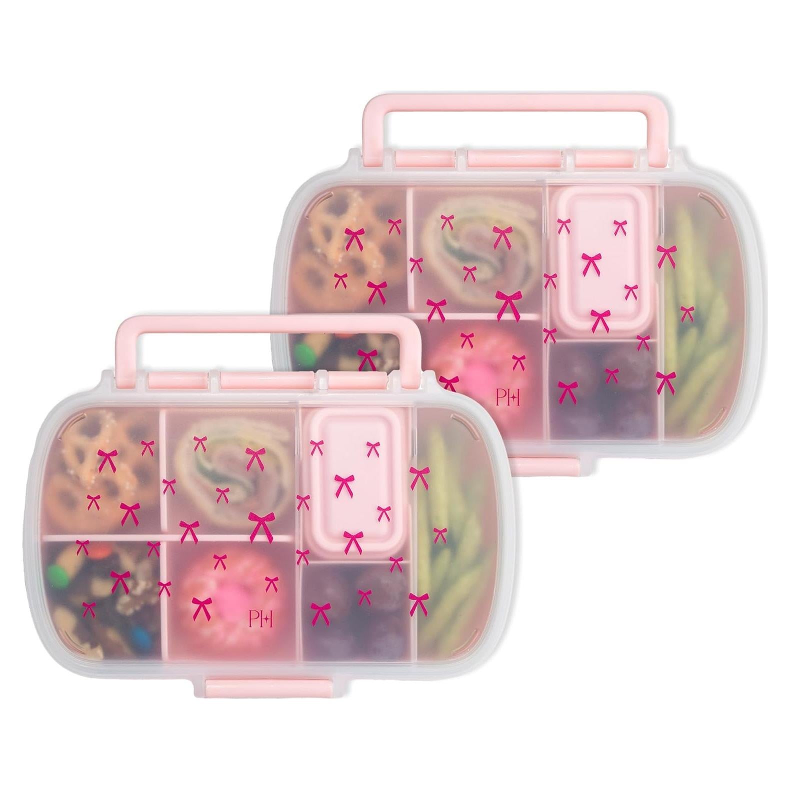 Cajas de Snack Estilo Bento Paris Hilton 2-Pack 7 Compartimentos