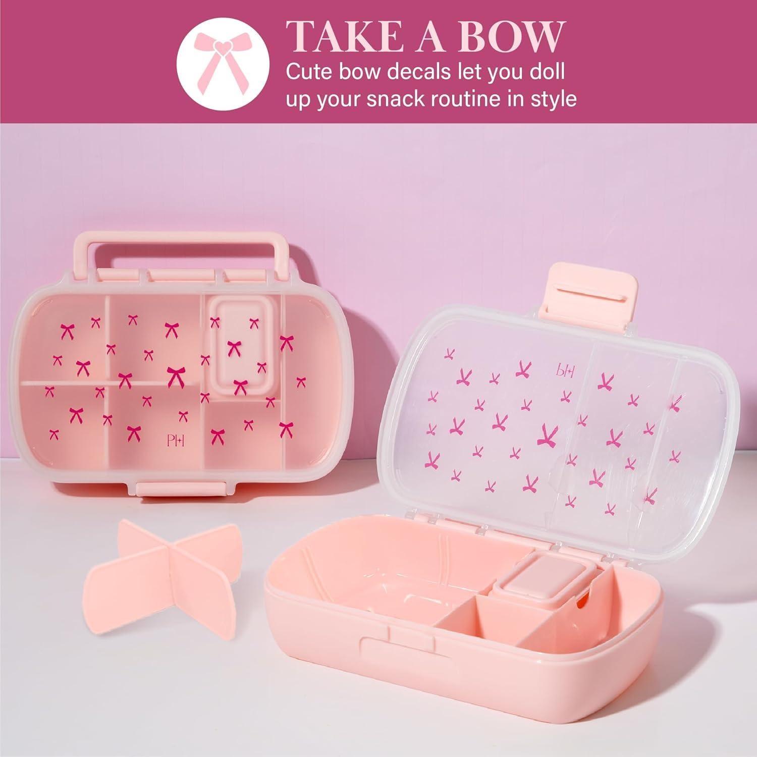 Cajas de Snack Estilo Bento Paris Hilton 2-Pack 7 Compartimentos