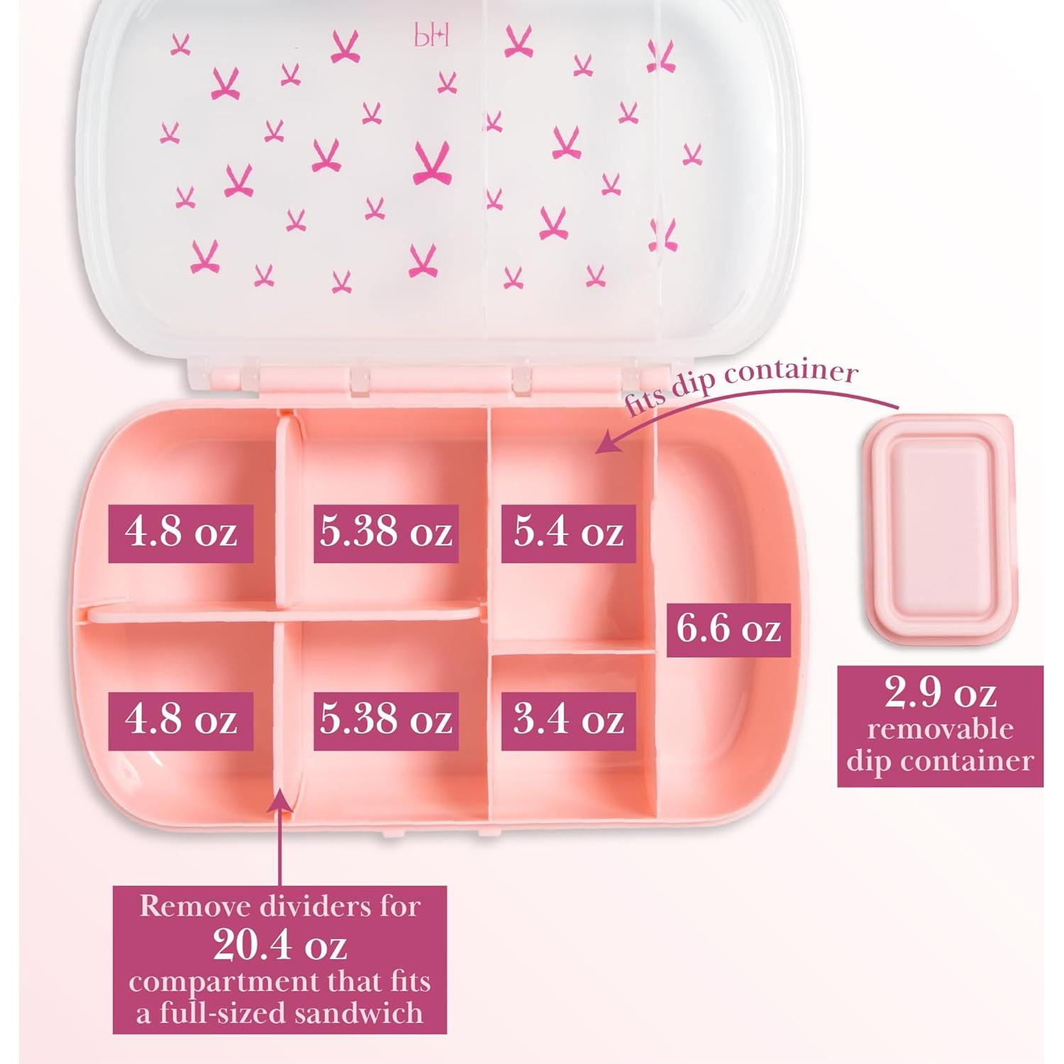 Cajas de Snack Estilo Bento Paris Hilton 2-Pack 7 Compartimentos