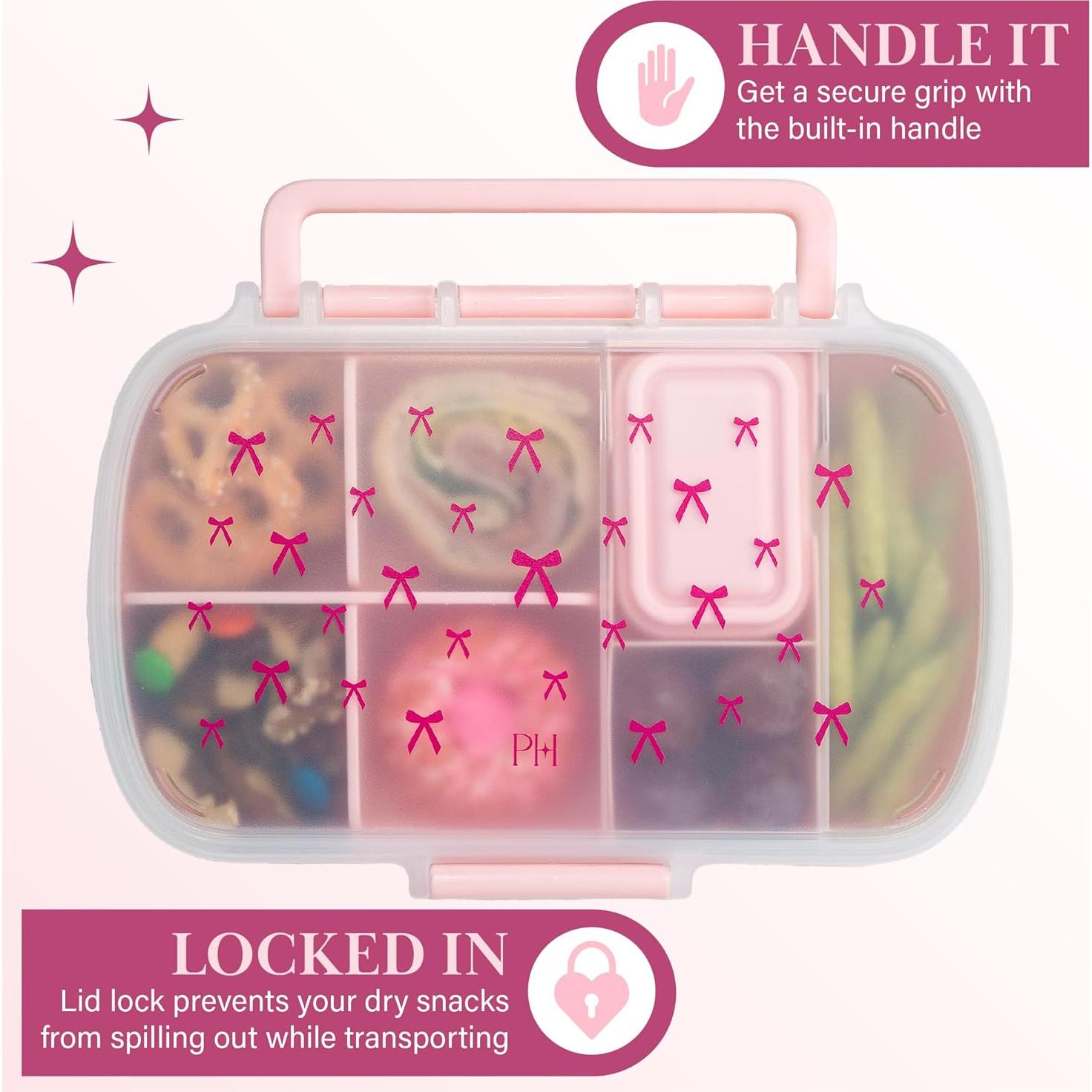 Cajas de Snack Estilo Bento Paris Hilton 2-Pack 7 Compartimentos