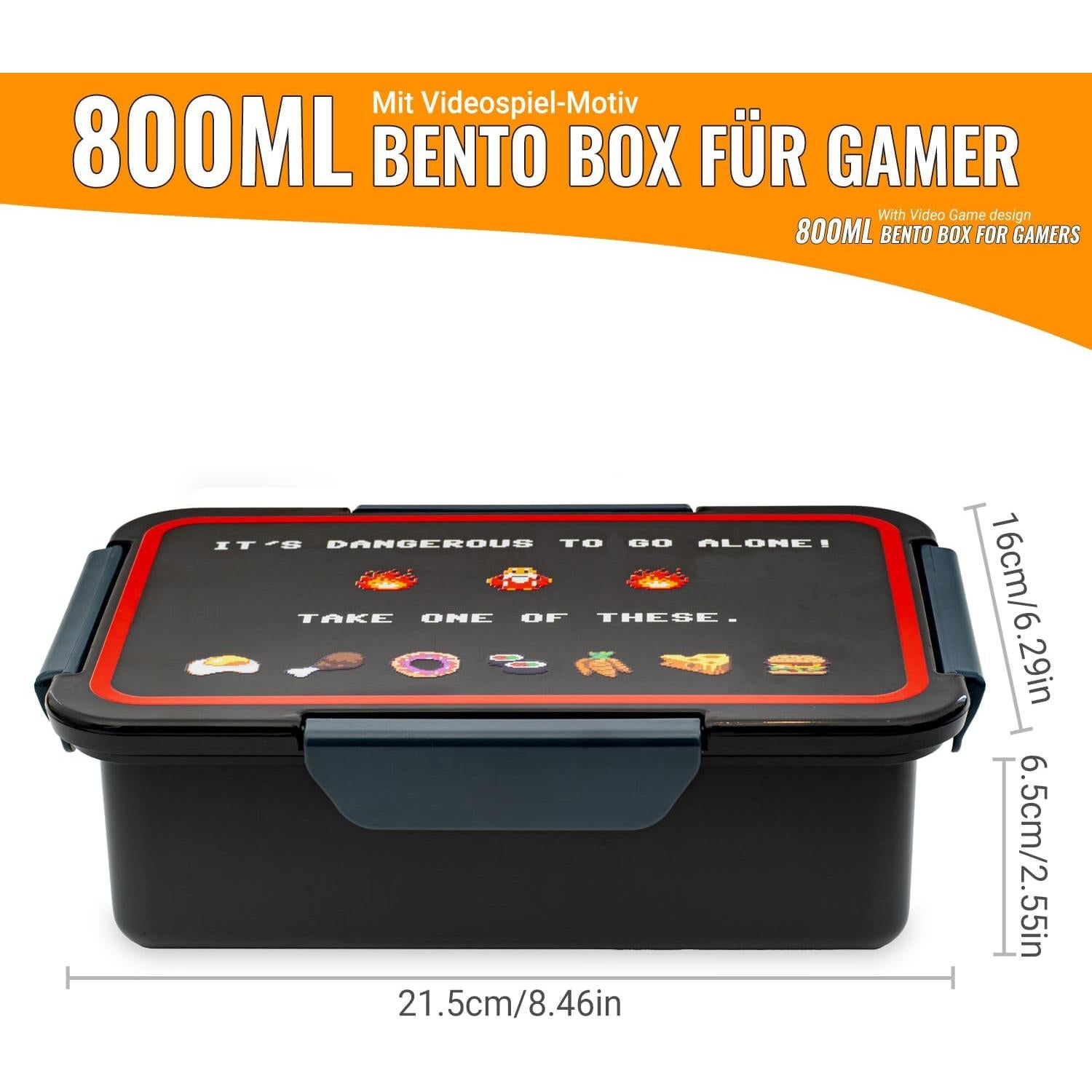 Lunchbox Bento Box getDigital 800ml 4 Compartimentos Ajustables