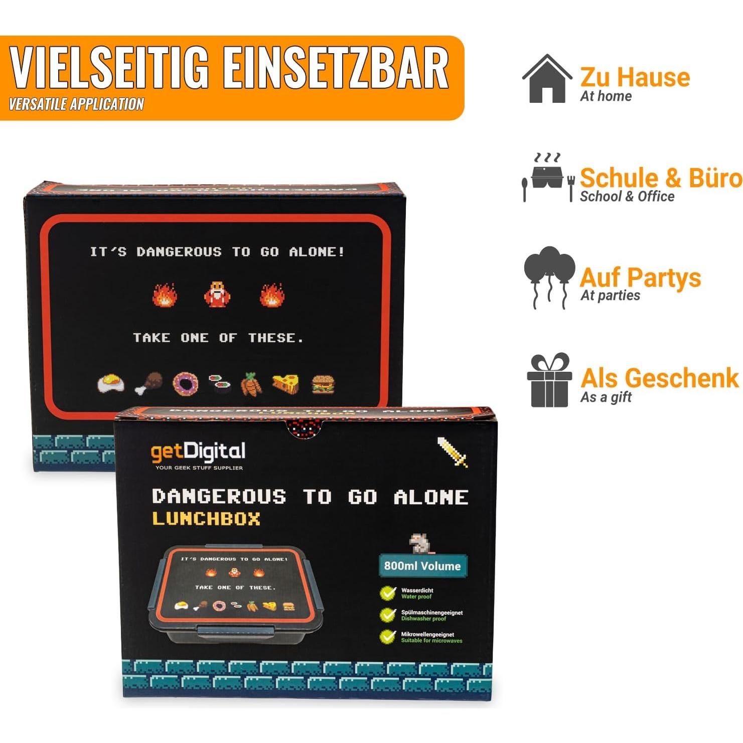 Lunchbox Bento Box getDigital 800ml 4 Compartimentos Ajustables