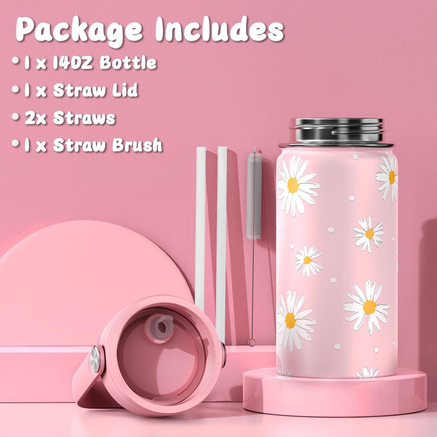 Caja Bento Bevalsa para Niños 43oz + Botella 14oz Rosa