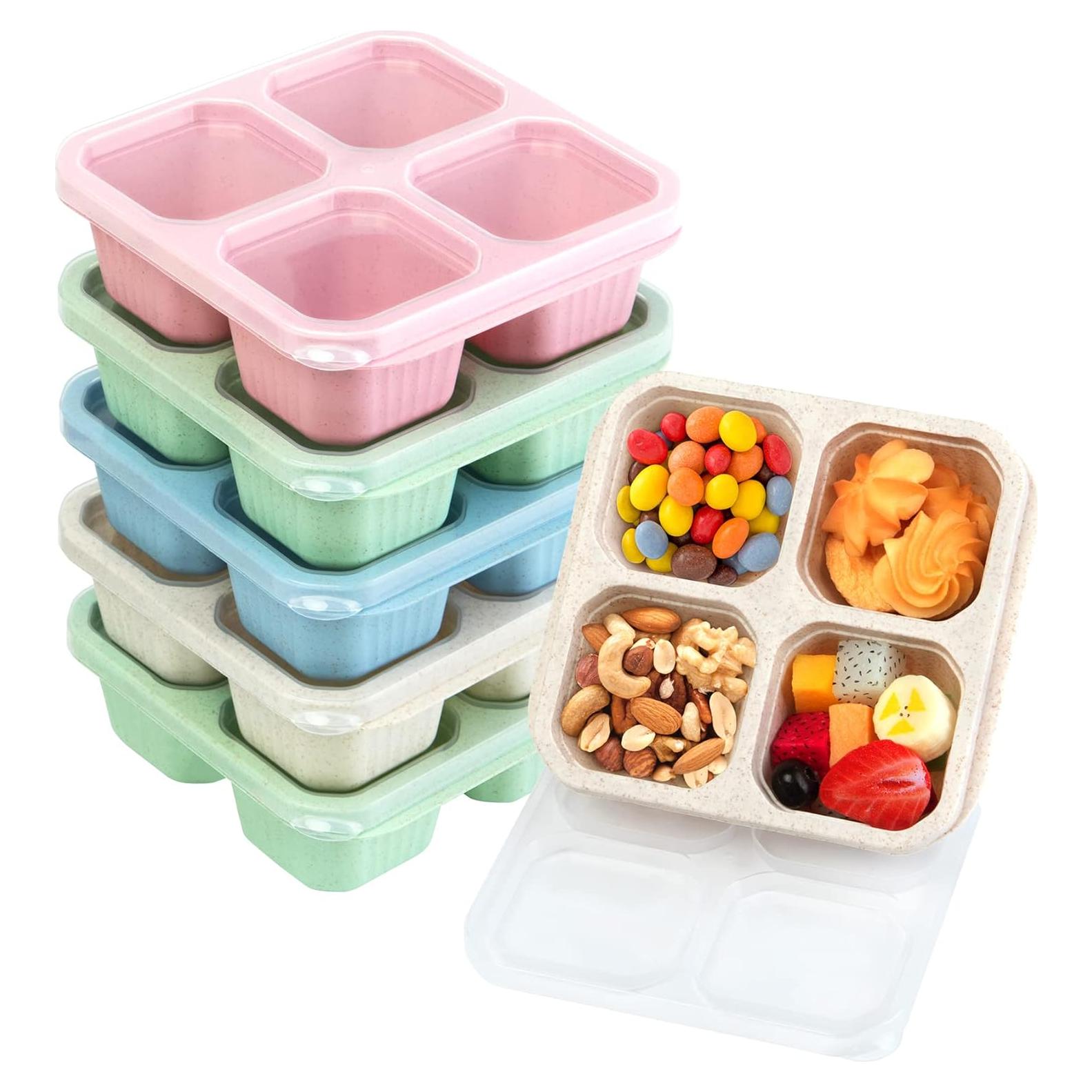 Korlon 6 Contenedores de Snack Reutilizables 730ml para Niños