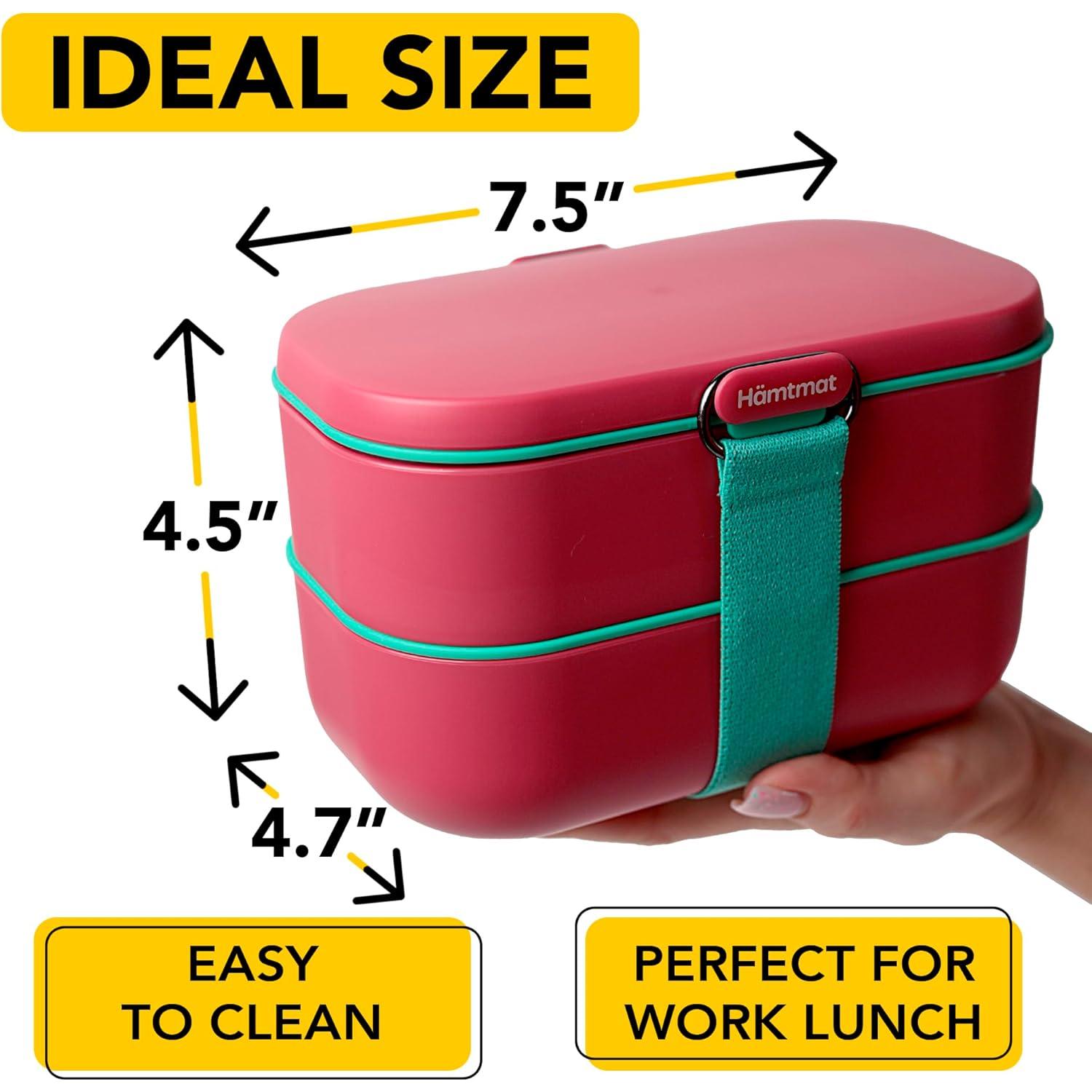 Caja Bento Aislada Hämtmat 1.33L con Palillos Reutilizables