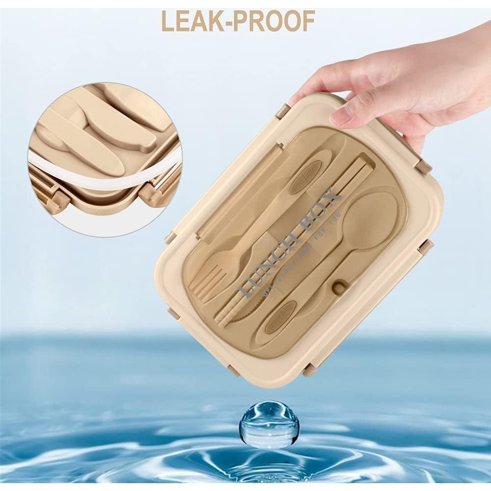 Caja Bento WILDAURORA 1200 ML 3 Compartimentos A Prueba de Fugas