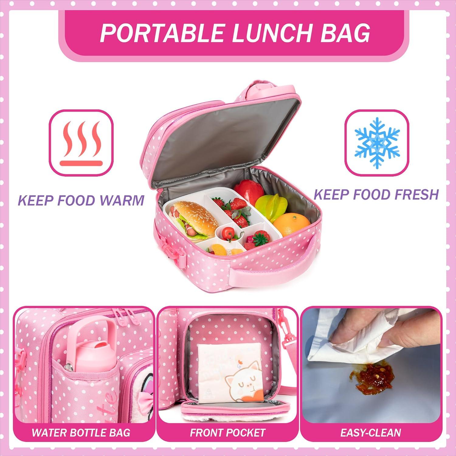 Caja Bento Oruiji para Niños con Botella de Agua y Bolsa