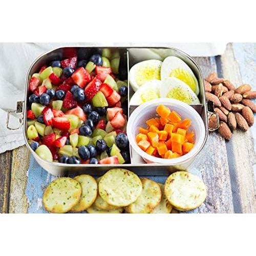 Caja de Almuerzo Acero Inoxidable G.a HOMEFAVOR 1200 ml 3 Compartimentos
