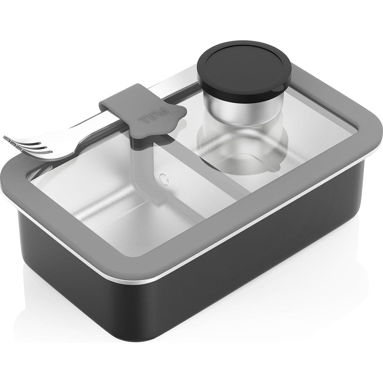 Caja Bento de Acero Inoxidable Bakpoco 1250ml A Prueba de Fugas
