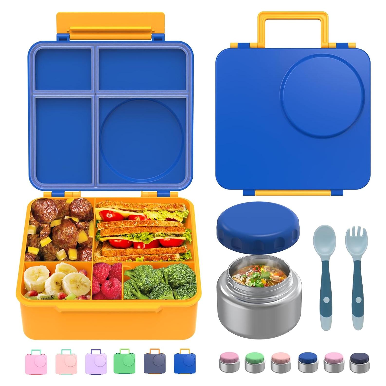 Caja Bento JoyYum Azul - Almuerzo Aislado 4 Compartimentos