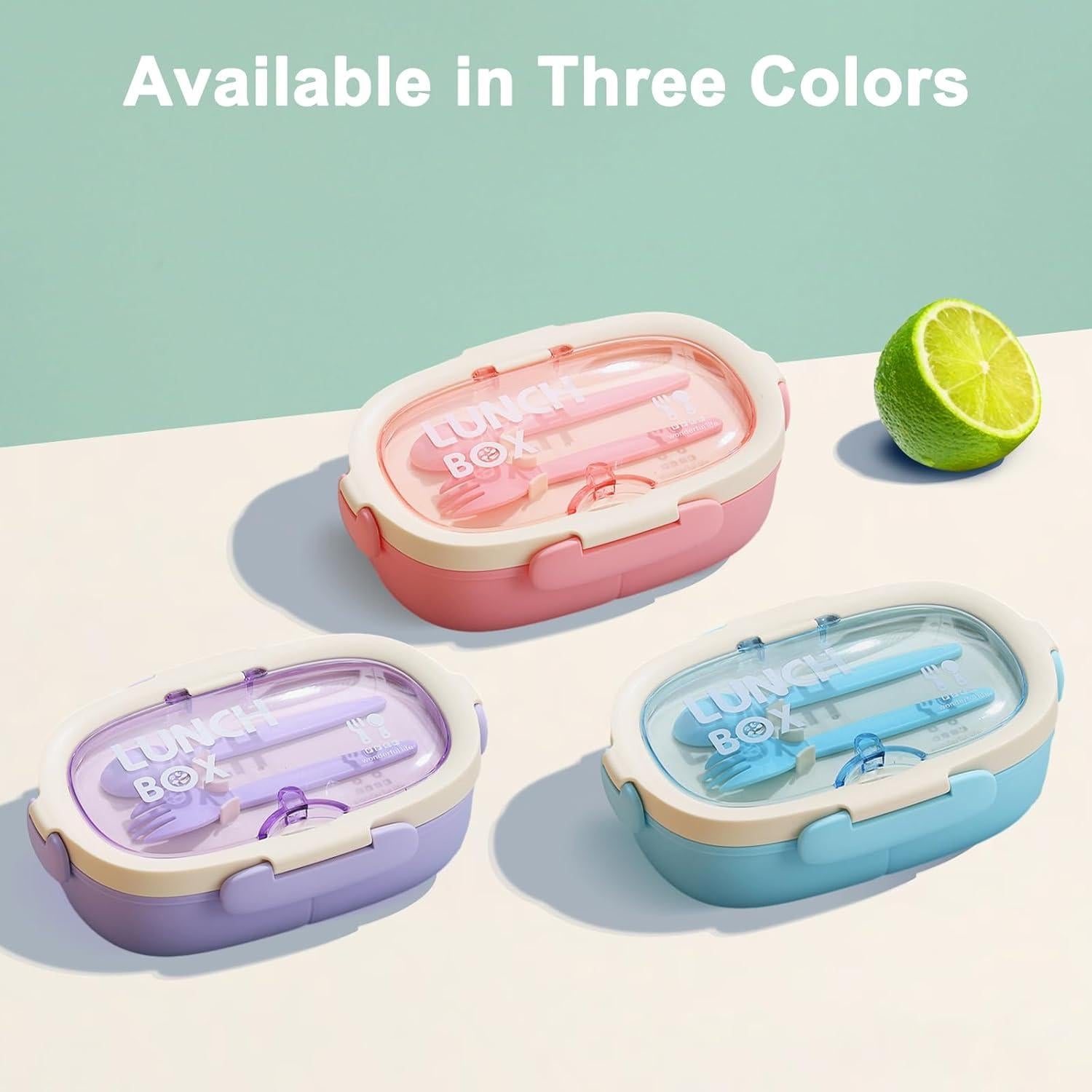 Caja Bento Rosa SAYAPE 850ml 3 Compartimentos Apta Microondas