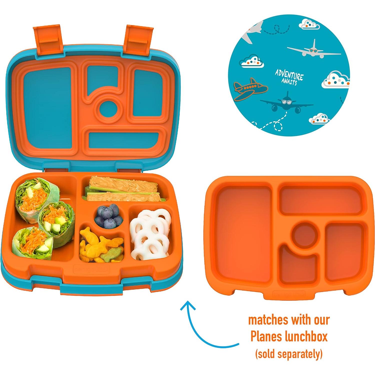 Bandeja Bentgo Kids Aviones - Reutilizable, 5 Compartimentos