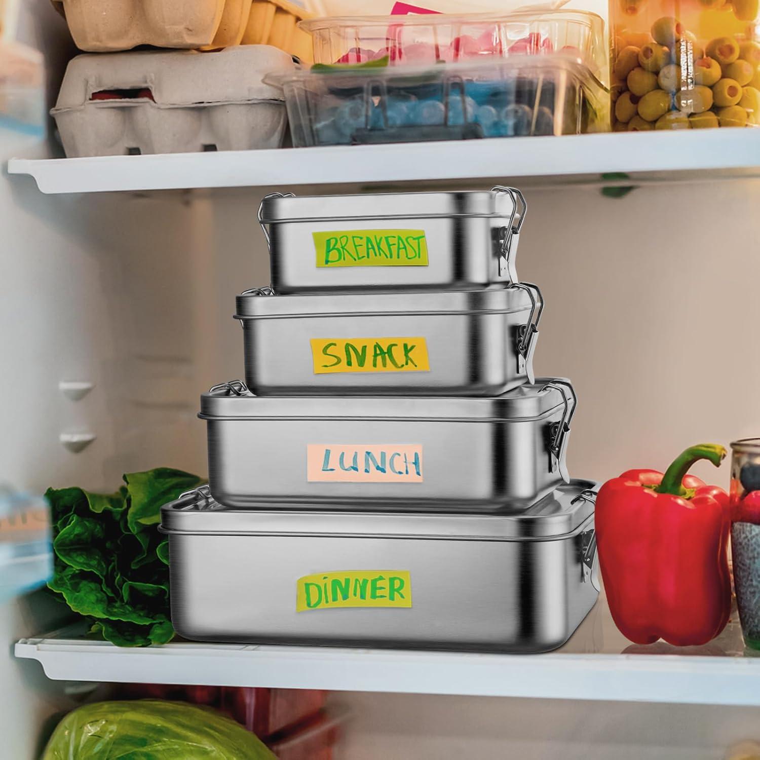 Caja de Almuerzo Leonyo 2400ml Acero Inoxidable 18/10