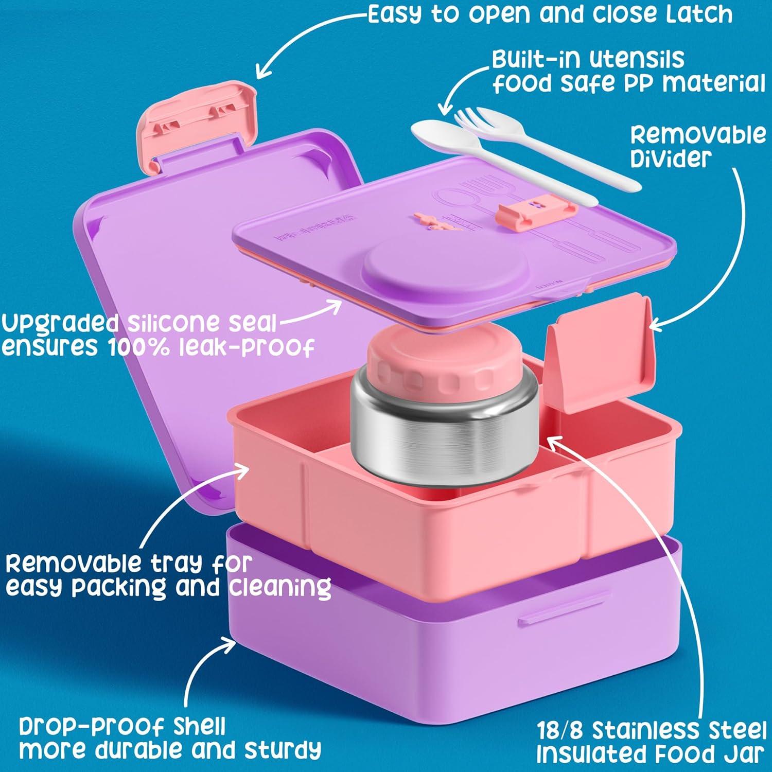 Caja de Almuerzo Bento Fimibuke 5 en 1 para Niños y Adultos