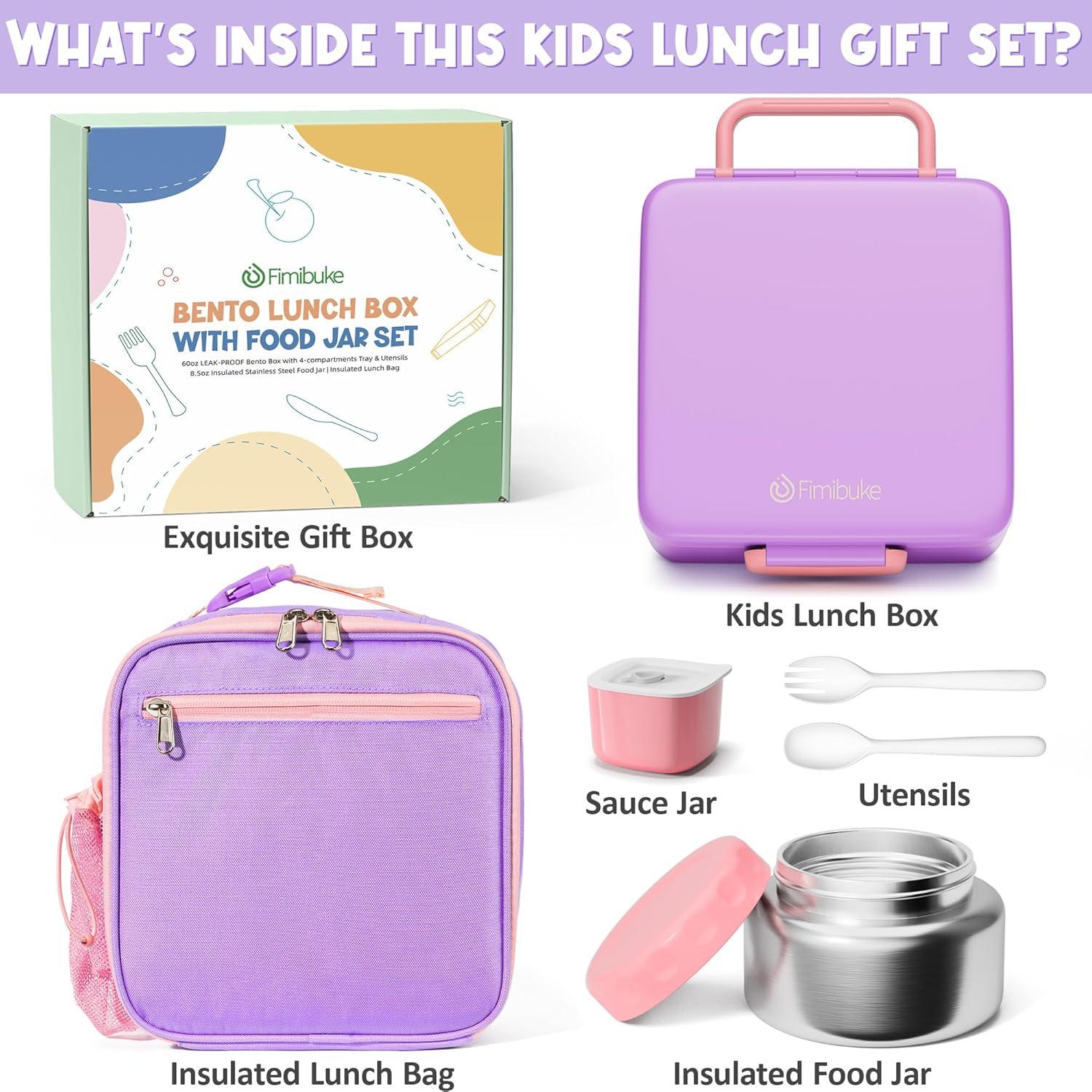 Caja de Almuerzo Bento Fimibuke 5 en 1 para Niños y Adultos