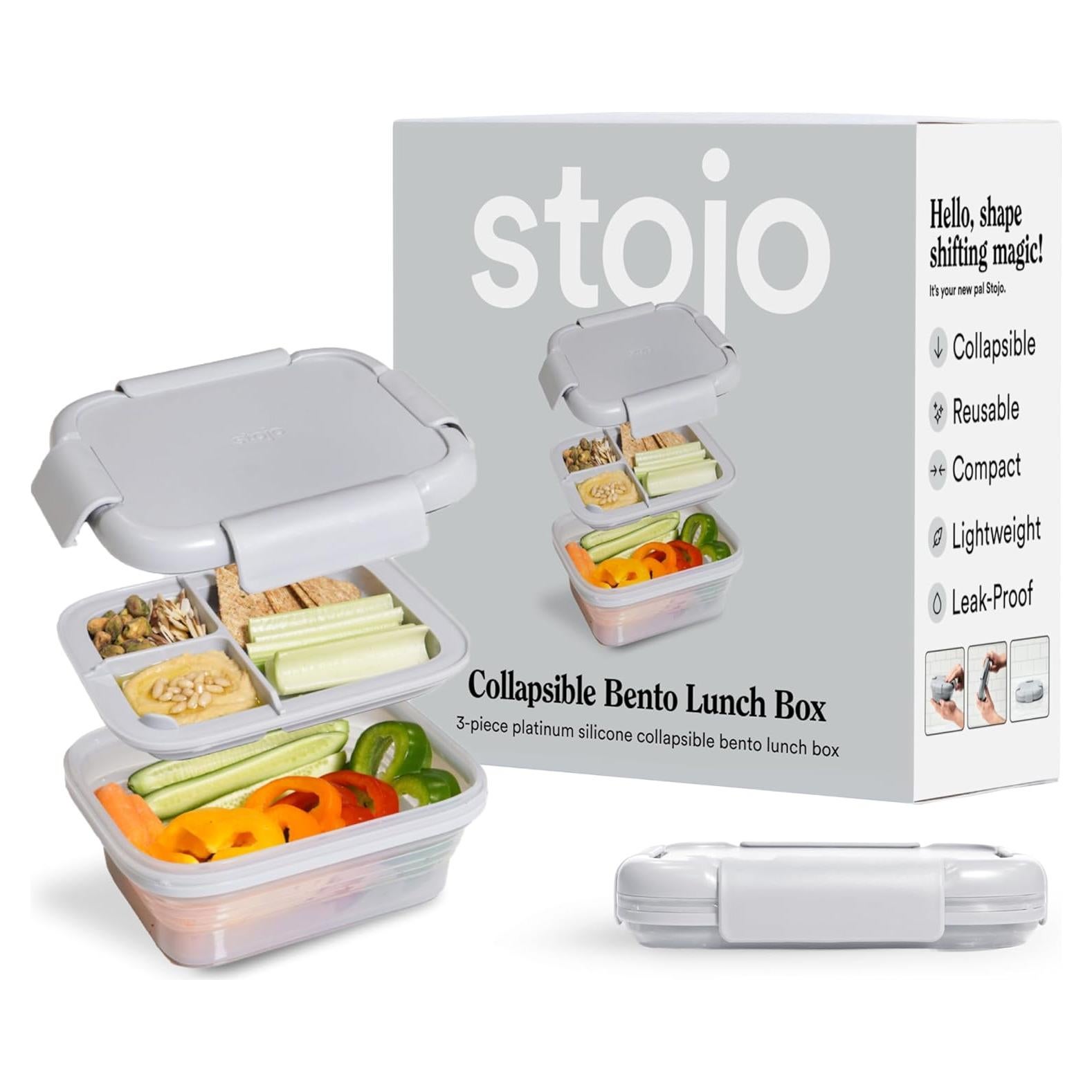 Caja Bento Colapsable Stojo 1.5L a Prueba de Fugas