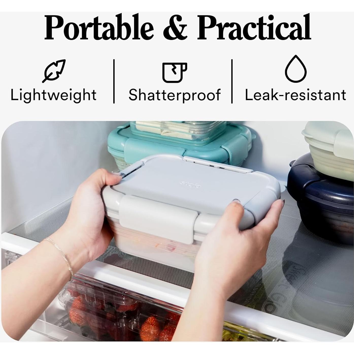 Caja Bento Colapsable Stojo 1.5L a Prueba de Fugas