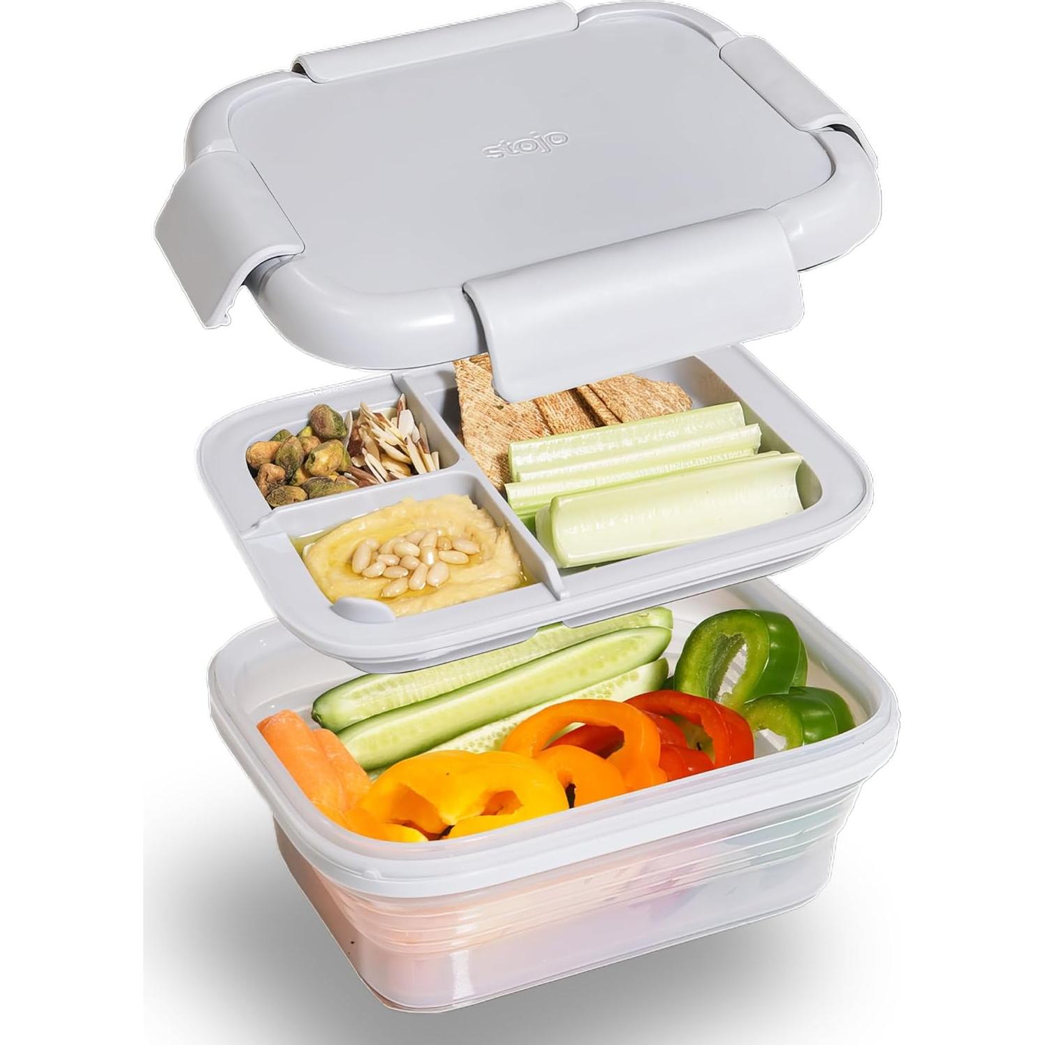 Caja Bento Colapsable Stojo 1.5L a Prueba de Fugas