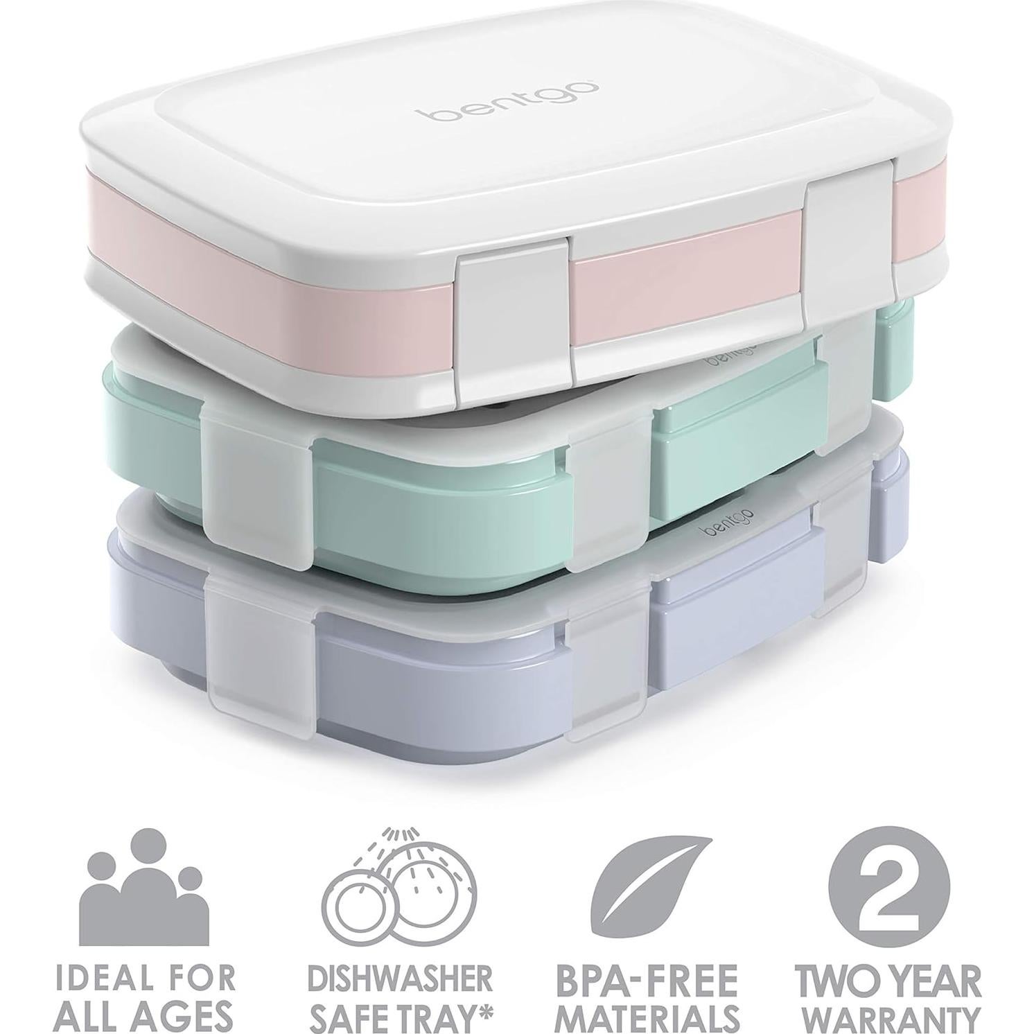 Bentgo Fresh Set de 3 Cajas de Almuerzo Reutilizables 1.2L