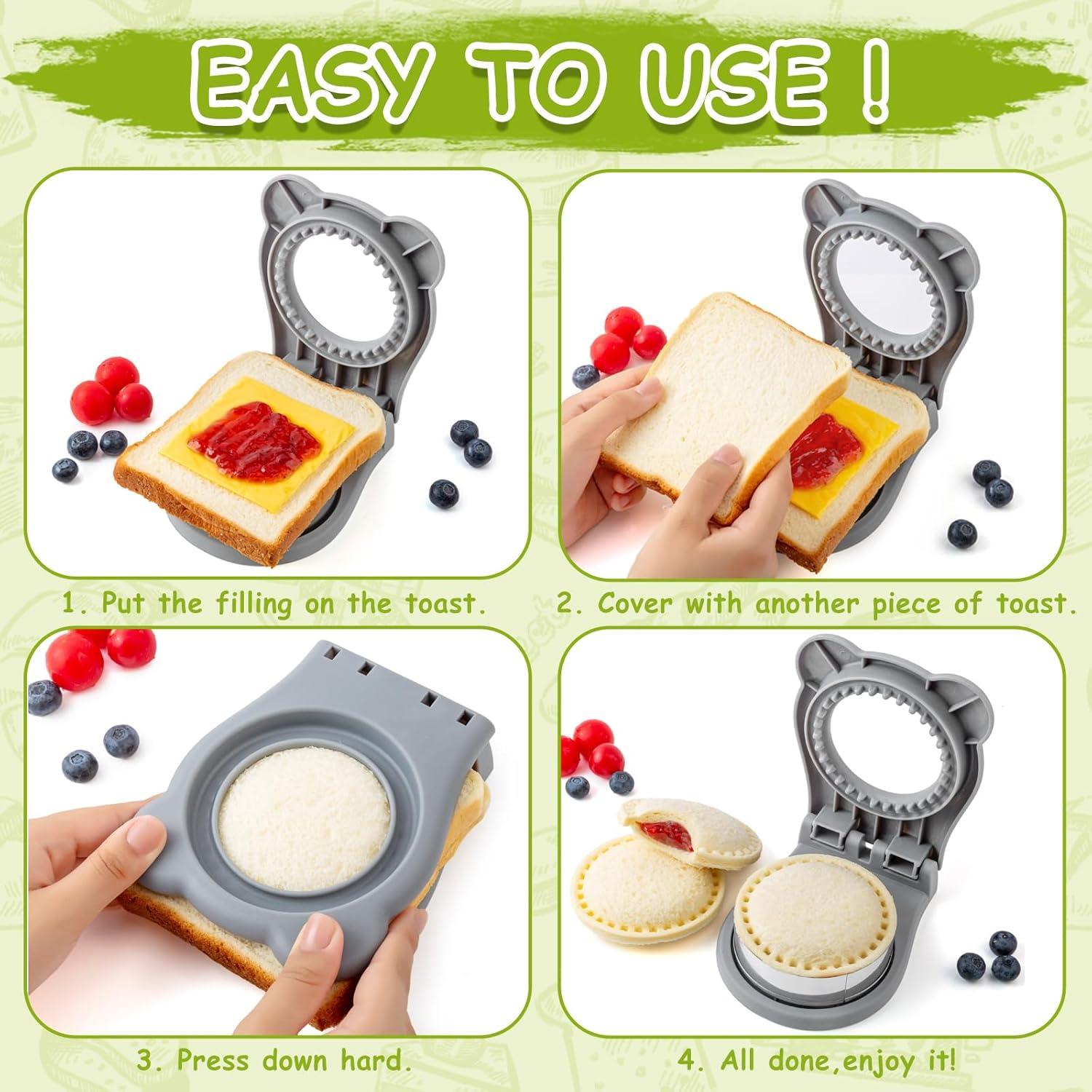 Cortador y Sellador de Sándwiches Uncrustable Nifogo 11.4x14.2cm