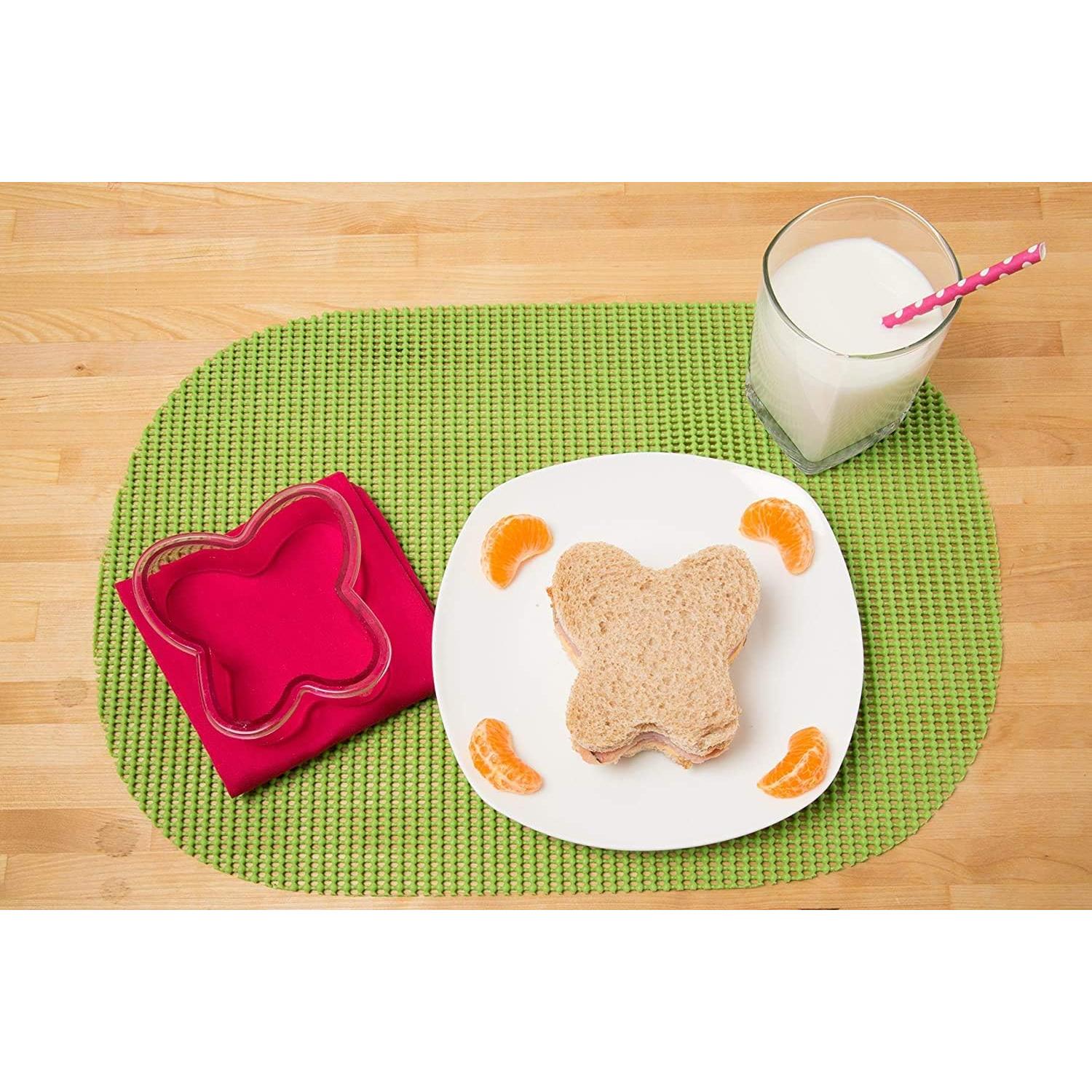 Cortadores de Sándwich Bentology 4 pk - Elefante, Estrella, Mariposa, Dino