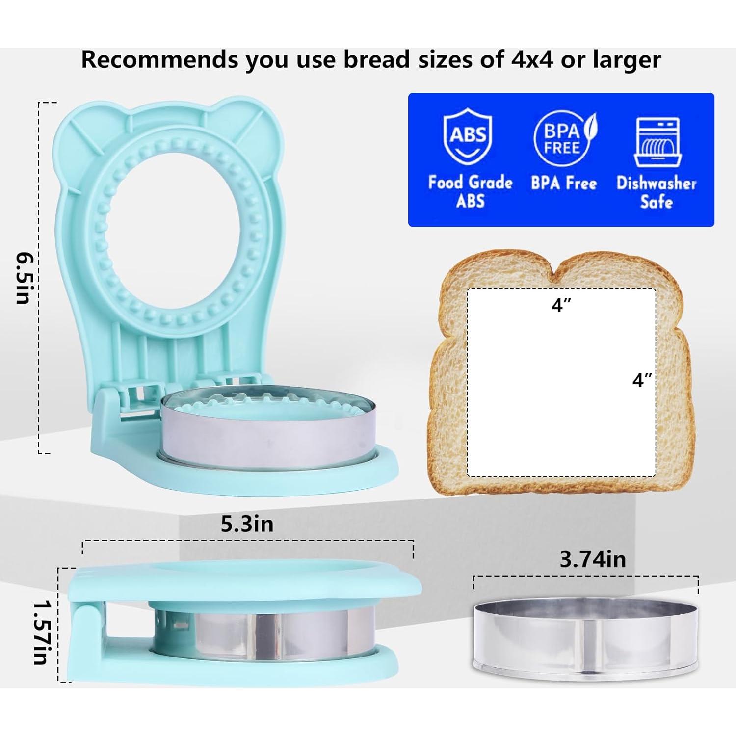 Cortador y Sellador de Sándwich GZLT Acero Inoxidable Azul Claro