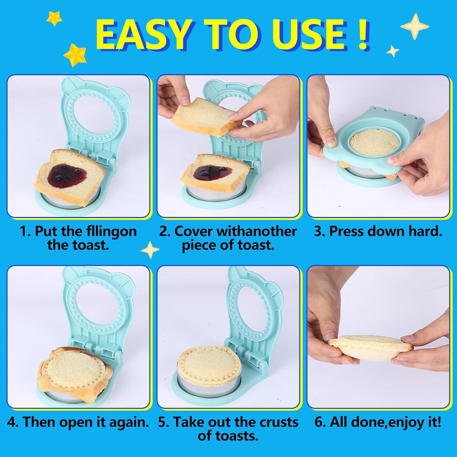 Cortador y Sellador de Sándwich GZLT Acero Inoxidable Azul Claro