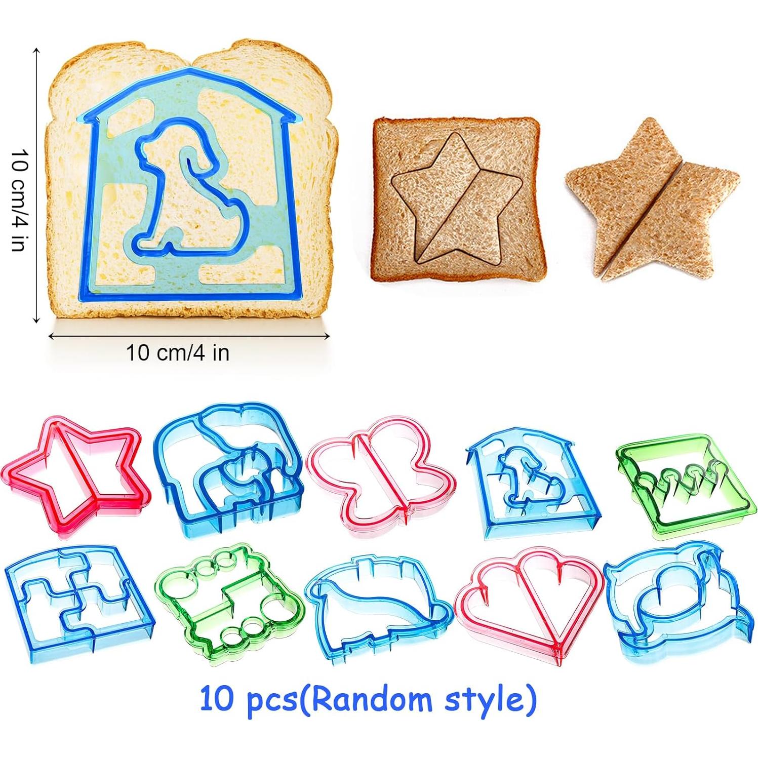 Juego de Cortadores de Sándwich Mezchi 56 Pcs para Niños