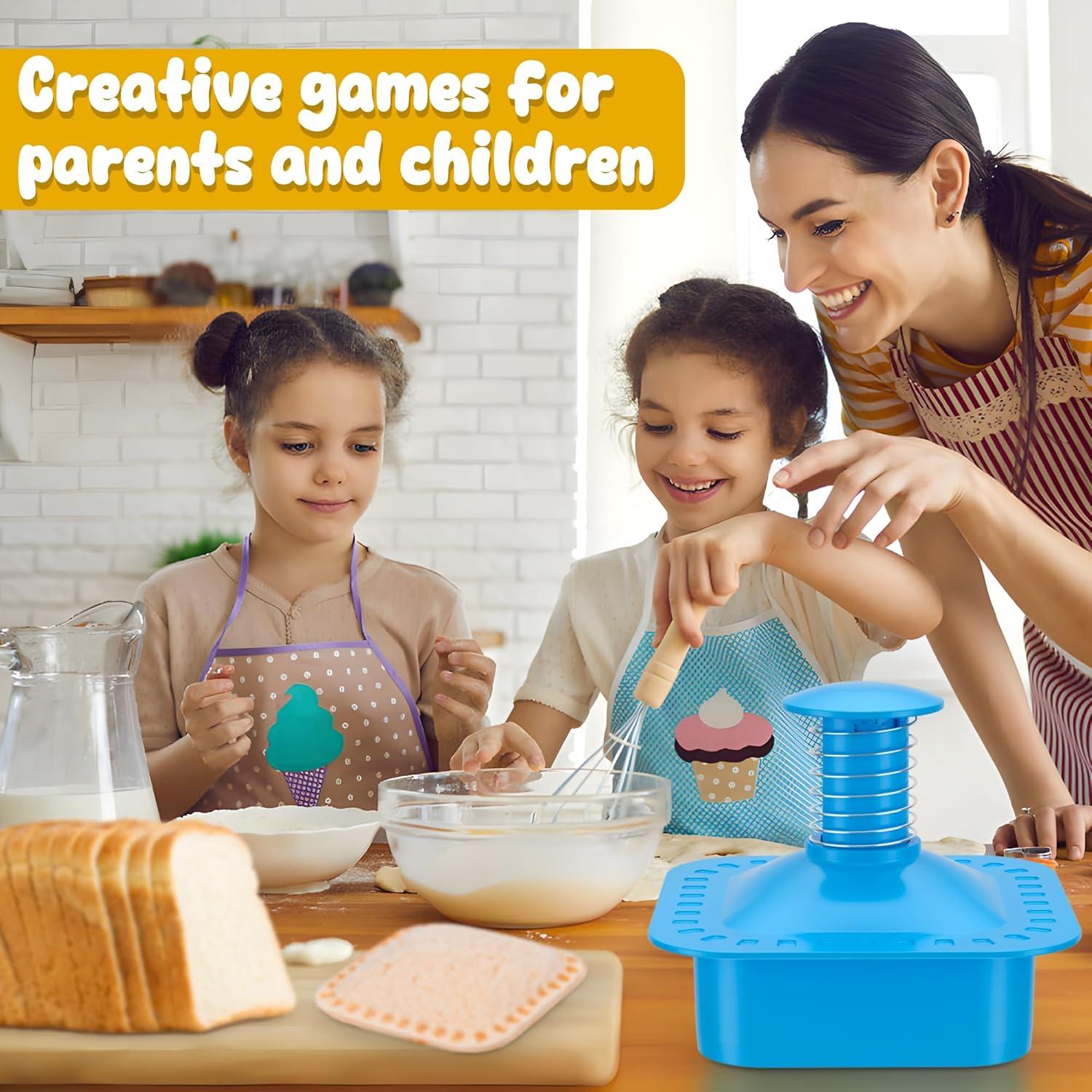 Cortador y Sellador de Sándwiches Cuadrado Azul - Fácil de Usar