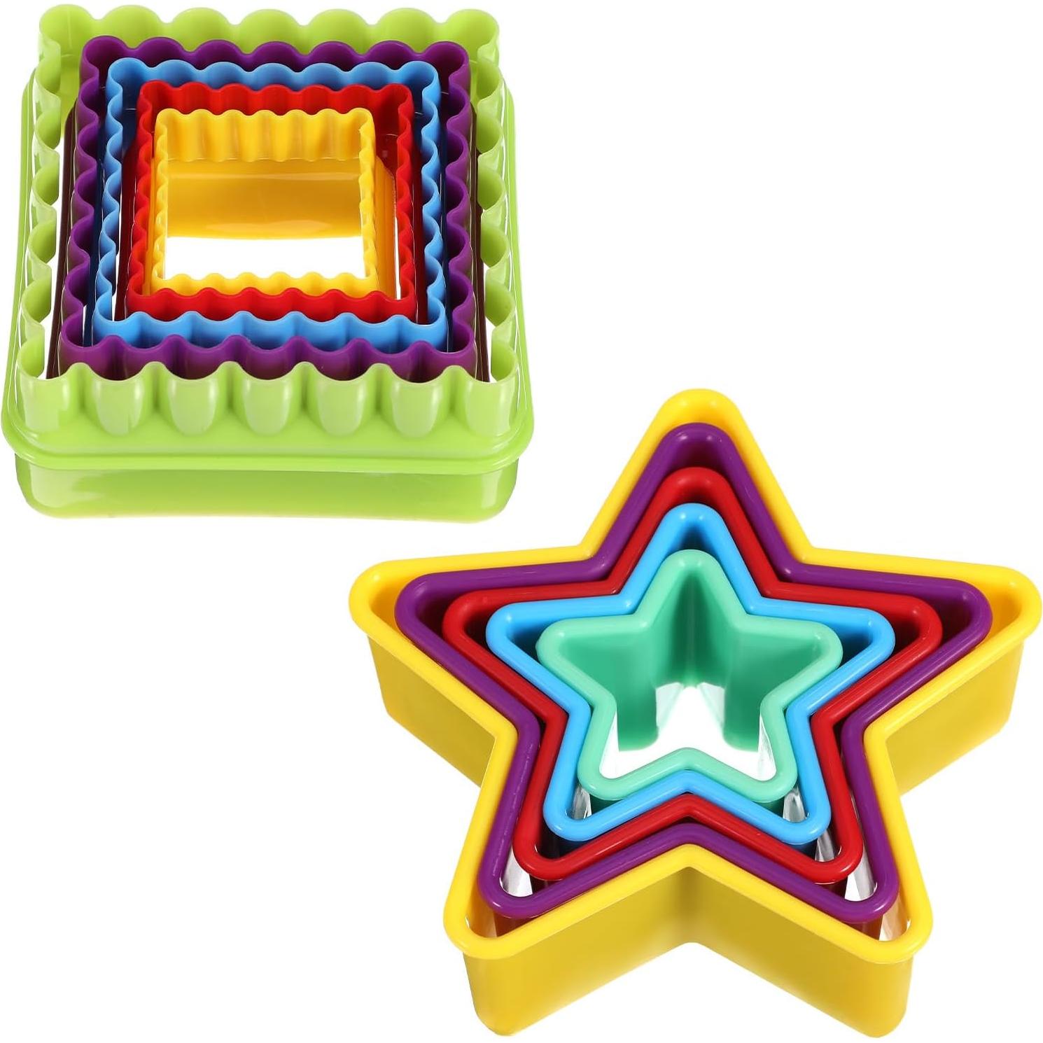 Juego de 10 Cortadores de Galletas de Plástico Apausvcm