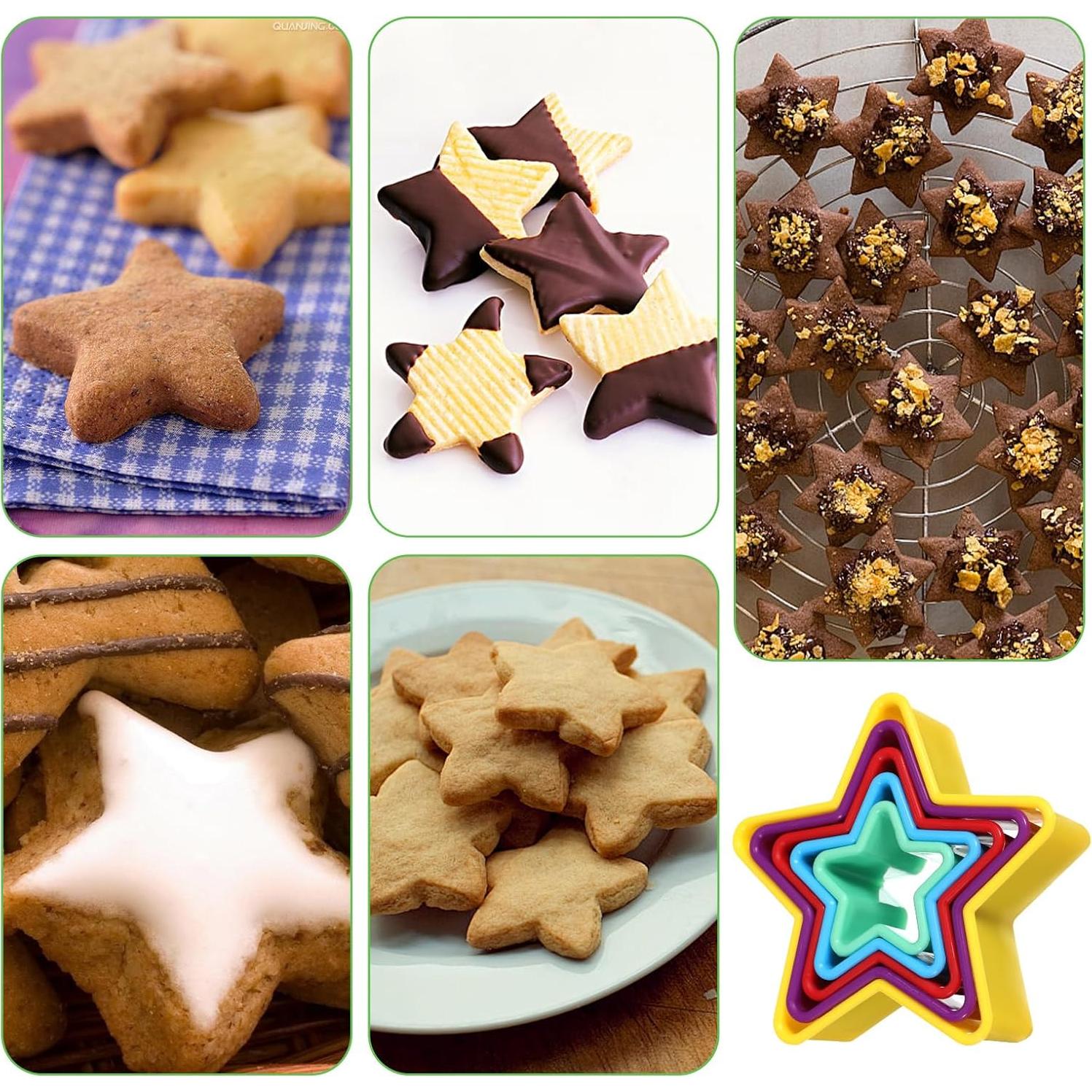 Juego de 10 Cortadores de Galletas de Plástico Apausvcm