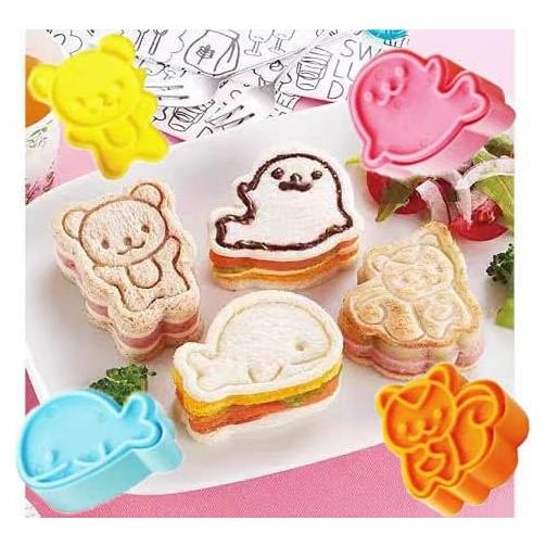Cortador de Sándwiches YNHIAG 4 Pcs Animales 5.08 cm