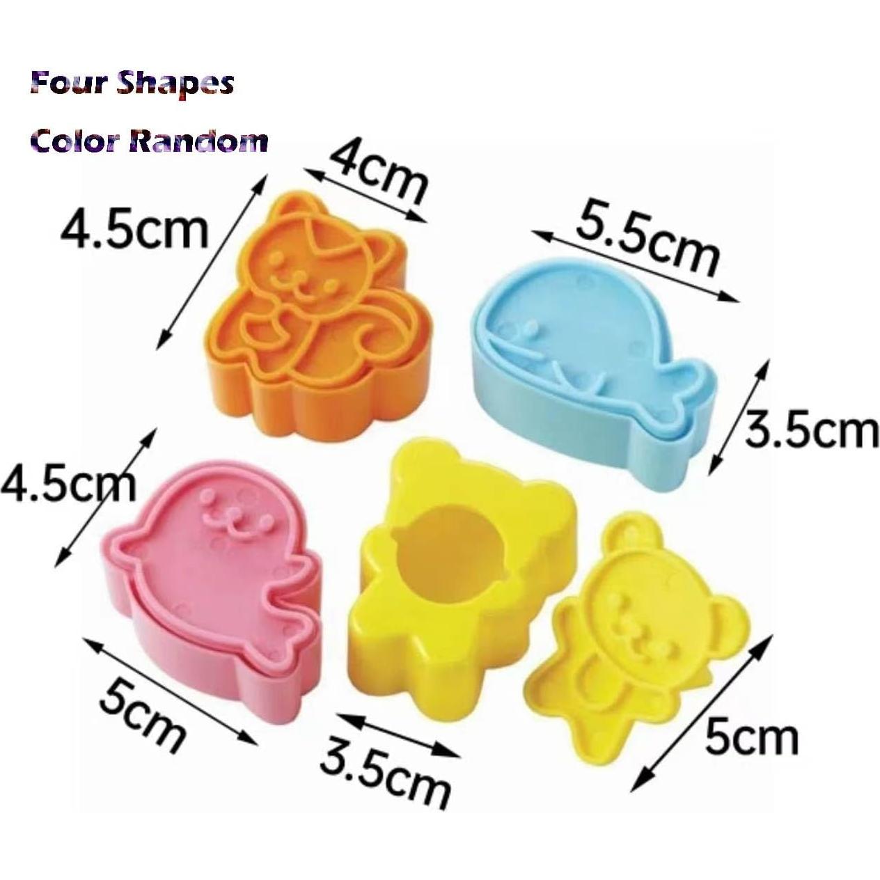 Cortador de Sándwiches YNHIAG 4 Pcs Animales 5.08 cm