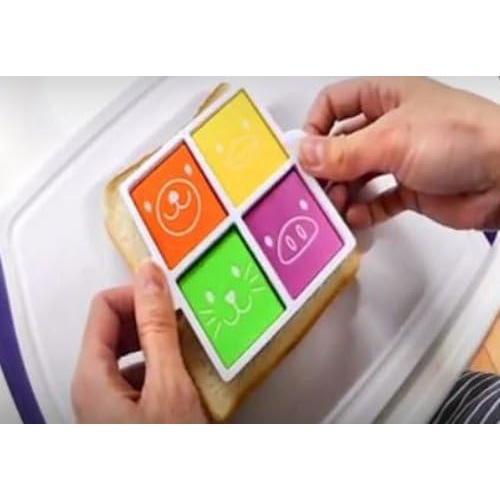 Cortador de Sándwich Bento Torune con 4 Sellos de Animales