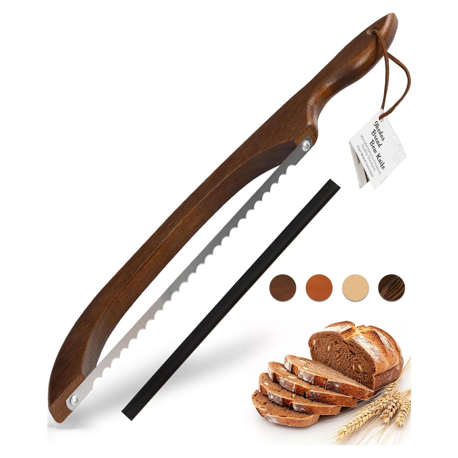 Cortador de Pan Indirewash 41.91 cm Serrado Madera Marrón