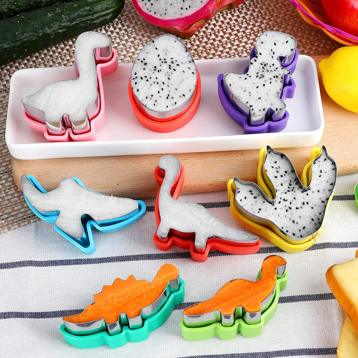 Cortadores de Galletas Dinosaurio CokiArt 8 Piezas Acero Inoxidable