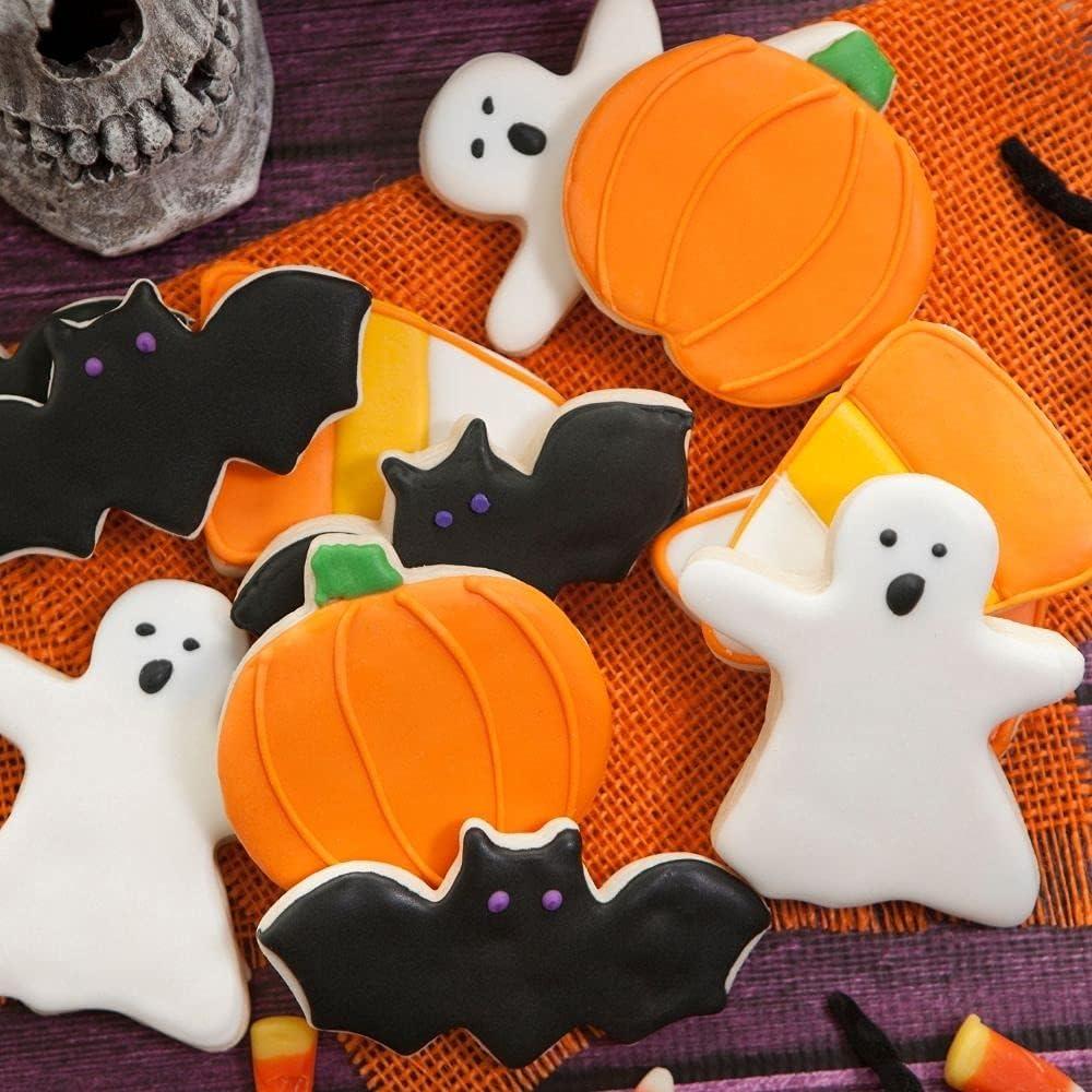 Cortadores de Galletas Halloween Crethinkaty 5 Piezas Acero Inoxidable