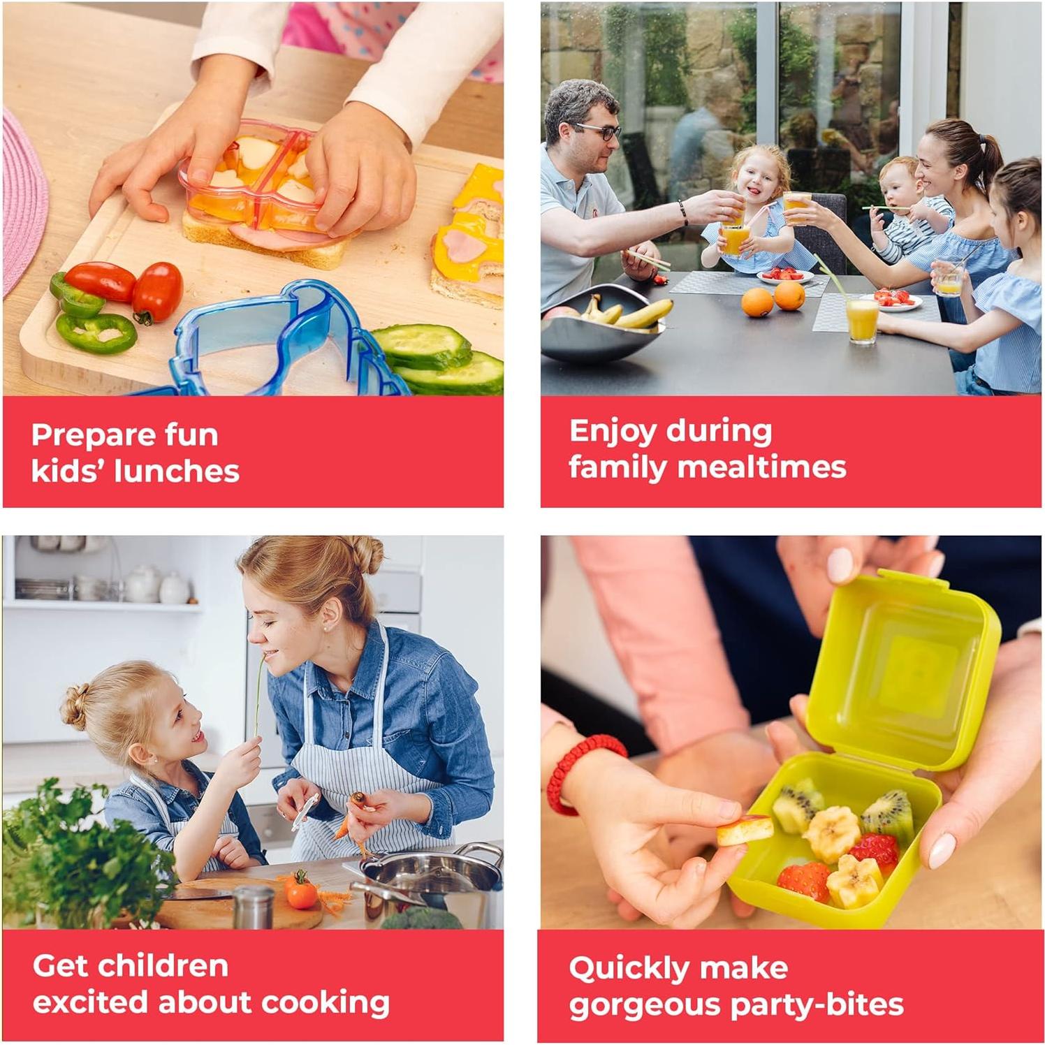 Set de Cortadores de Sándwich StarPack 9pcs para Niños