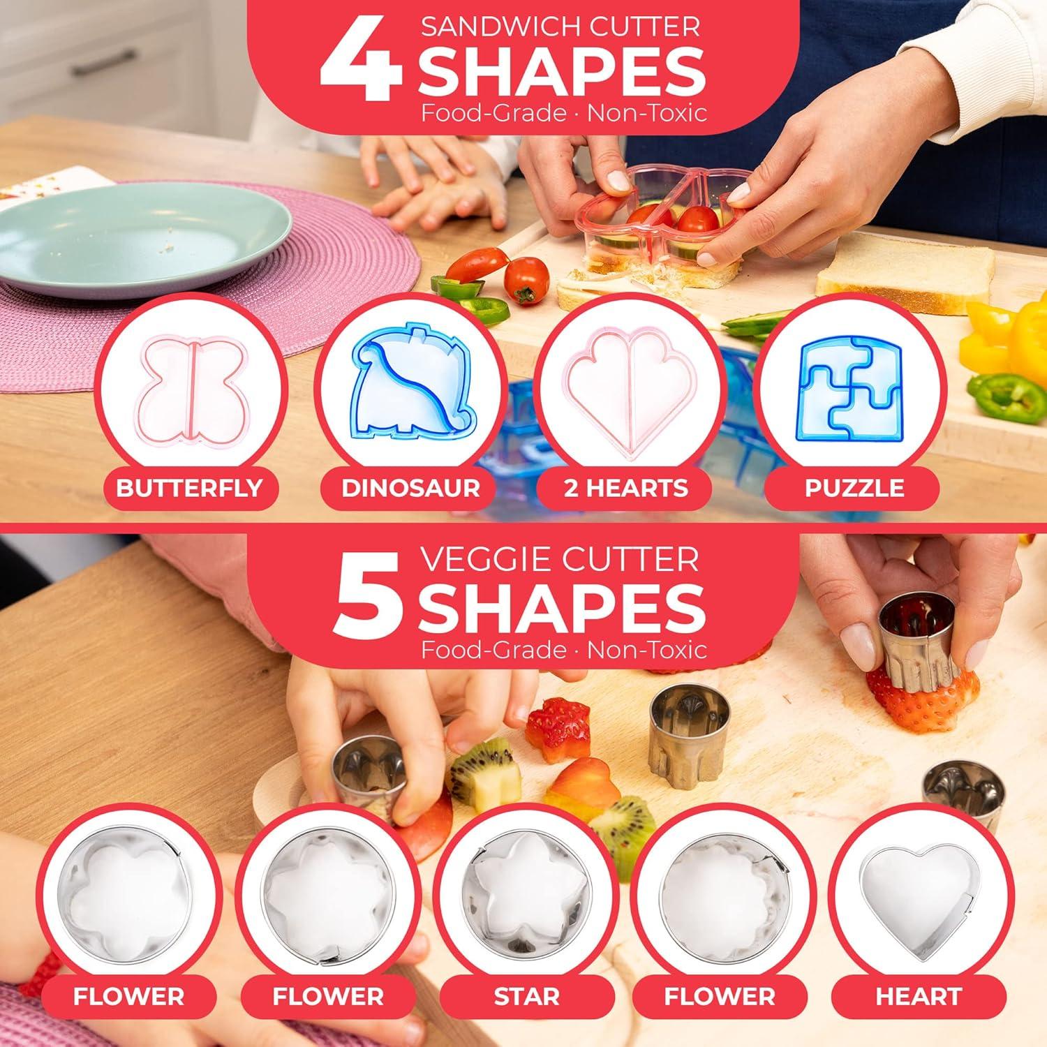 Set de Cortadores de Sándwich StarPack 9pcs para Niños