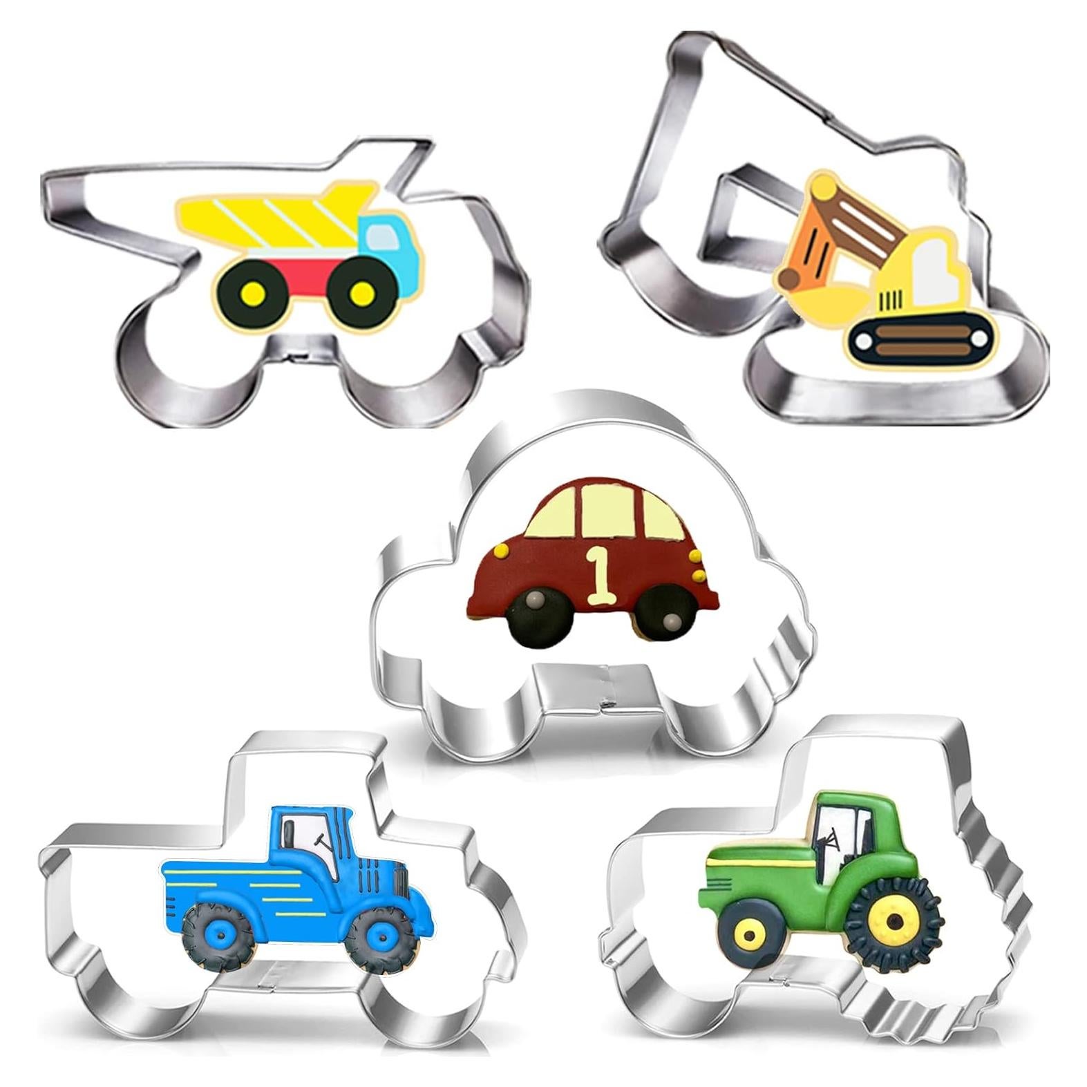 Juego de Cortadores de Galletas LUBTOSMN Vehículos 5 Piezas