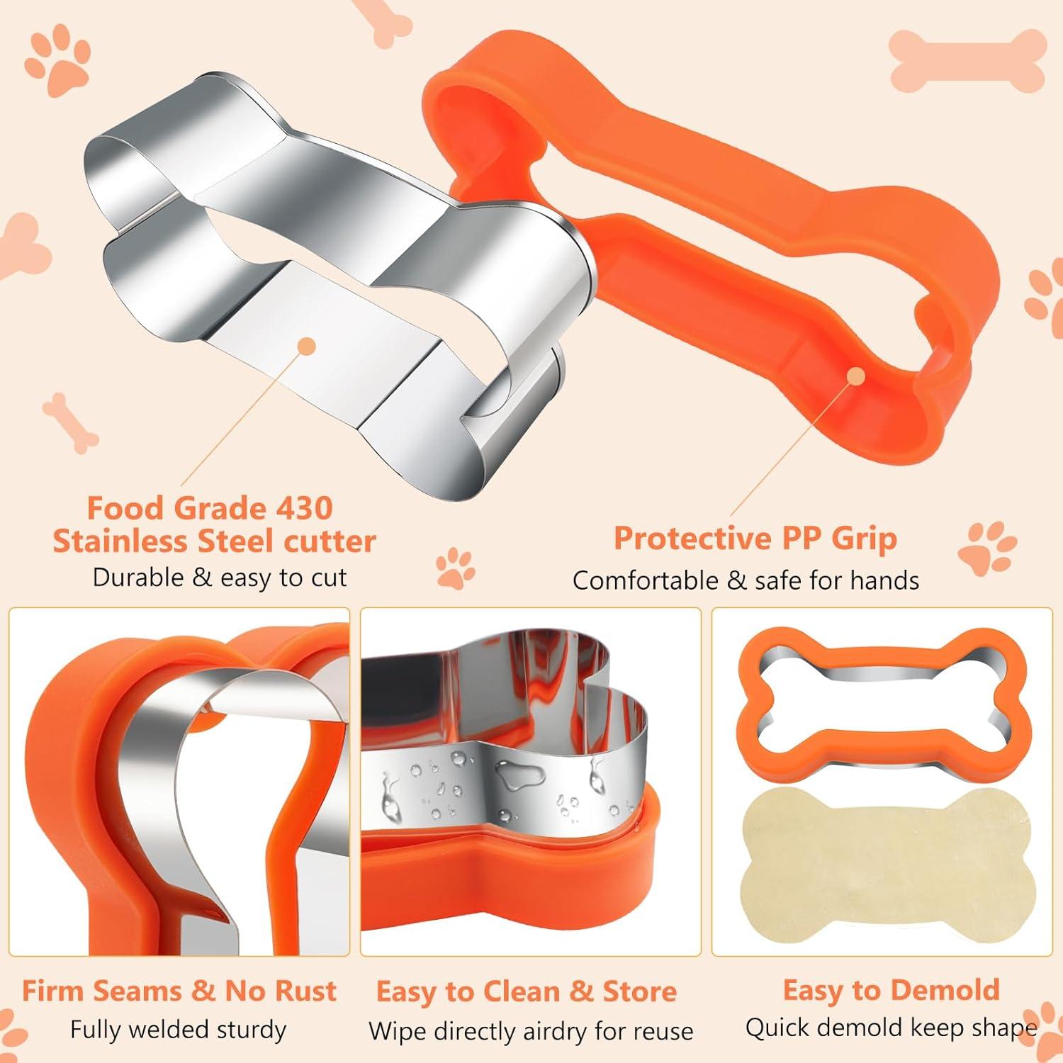 Juego de Cortadores de Galletas para Perros HiHITAOO - 3 Piezas