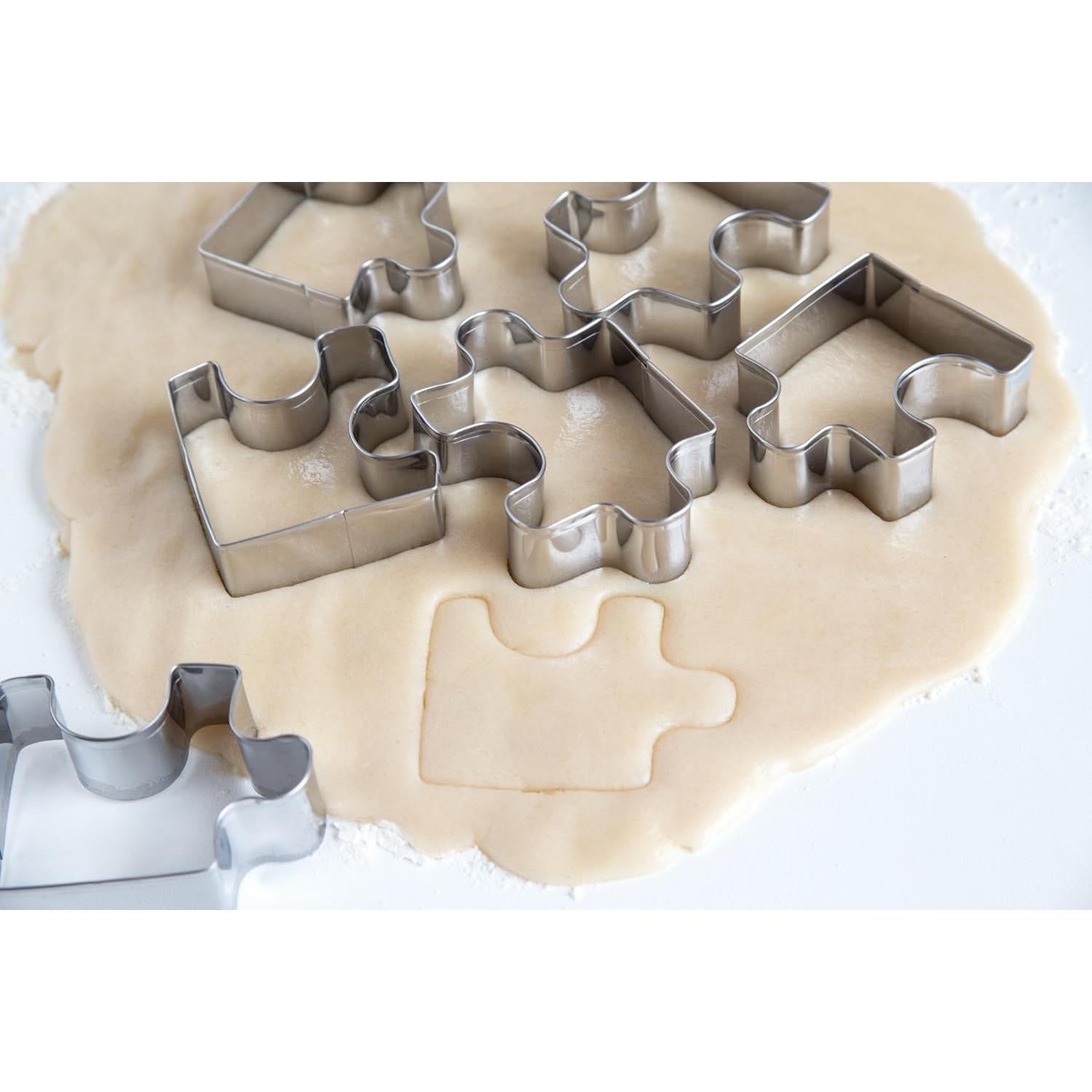 Juego de Cortadores de Galletas Fox Run 6 Piezas Acero Inoxidable