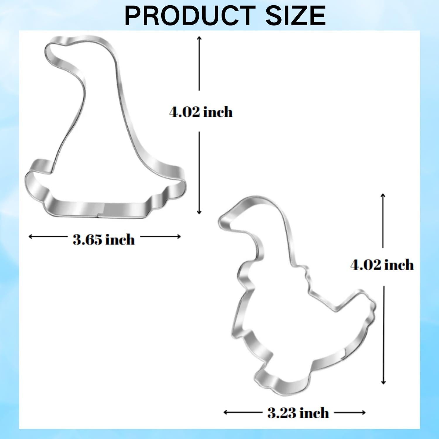 Juego de Cortadores de Galletas de Ganso Auktosmn - 2 Piezas - Acero Inoxidable