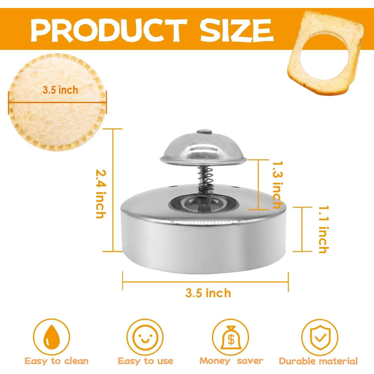 Cortador y Sellador de Sándwich KAYCROWN Acero Inoxidable 2 Pzas
