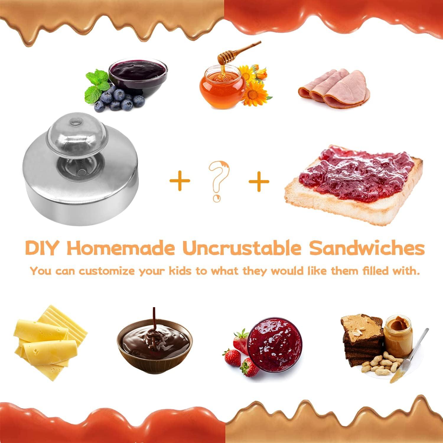 Cortador y Sellador de Sándwich KAYCROWN Acero Inoxidable 2 Pzas