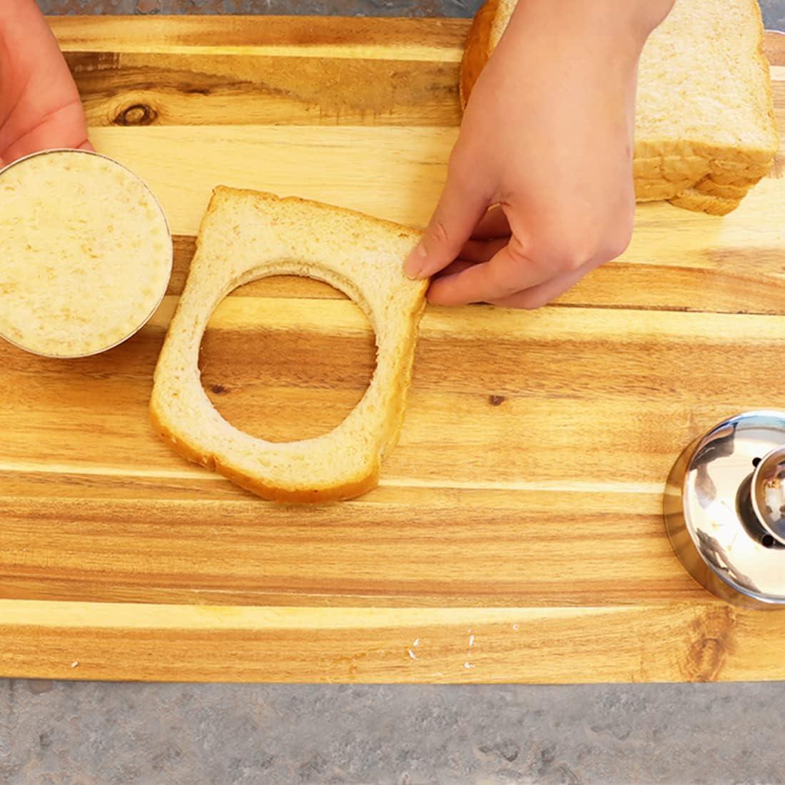 Cortador y Sellador de Sándwich KAYCROWN Acero Inoxidable 2 Pzas