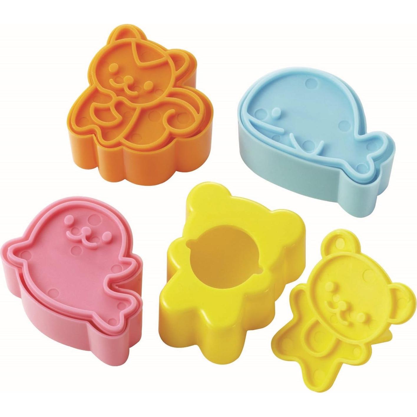 Cortadores de Galletas Animales Torune - 4 Piezas (Oso, Ardilla, Ballena, Foca)