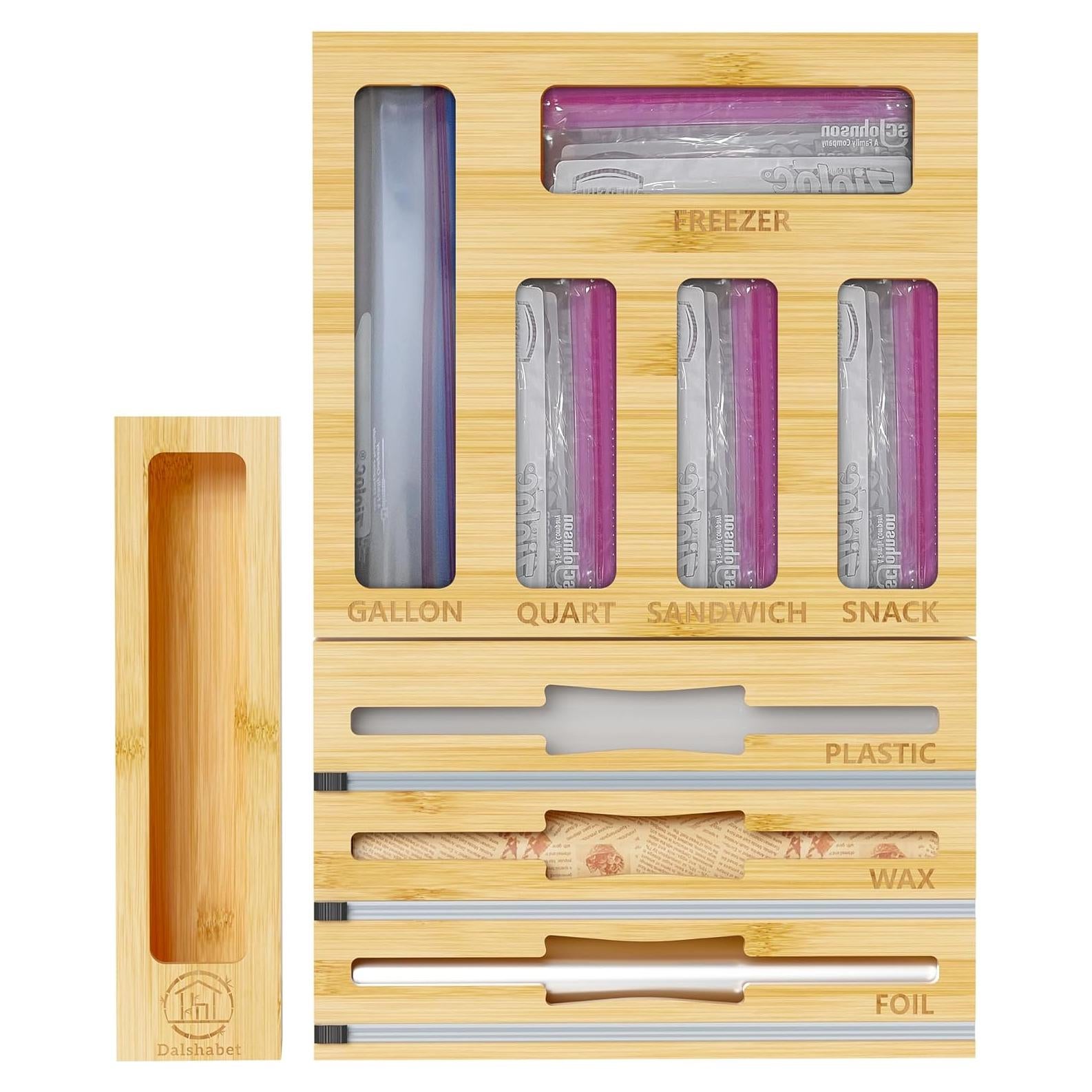 Organizador de Cocina 9 en 1 DALSHABET de Bambú Beige