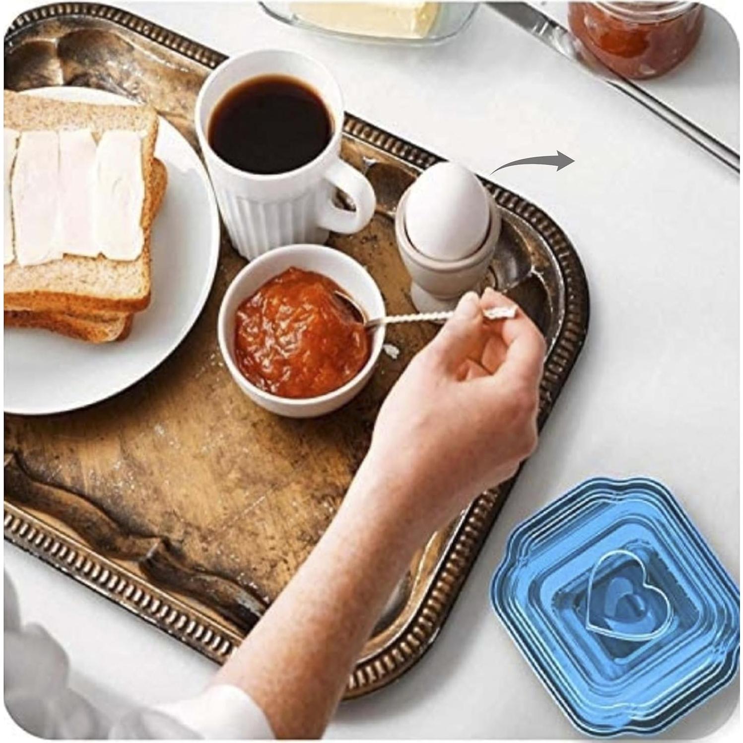 Cortador y Sellador de Sándwich Genérico 6 en 1 Azul