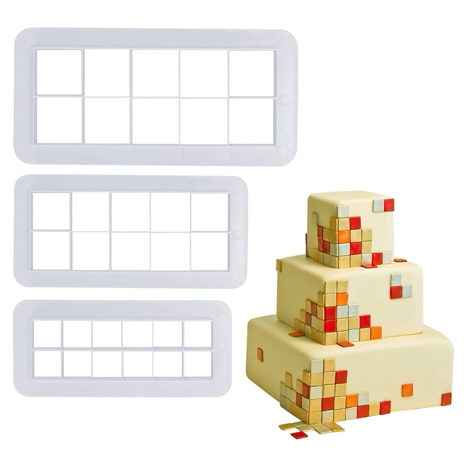 Cortador de Galletas Cuadrado Mity Rain - Multicortador Geométrico 3 Tamaños